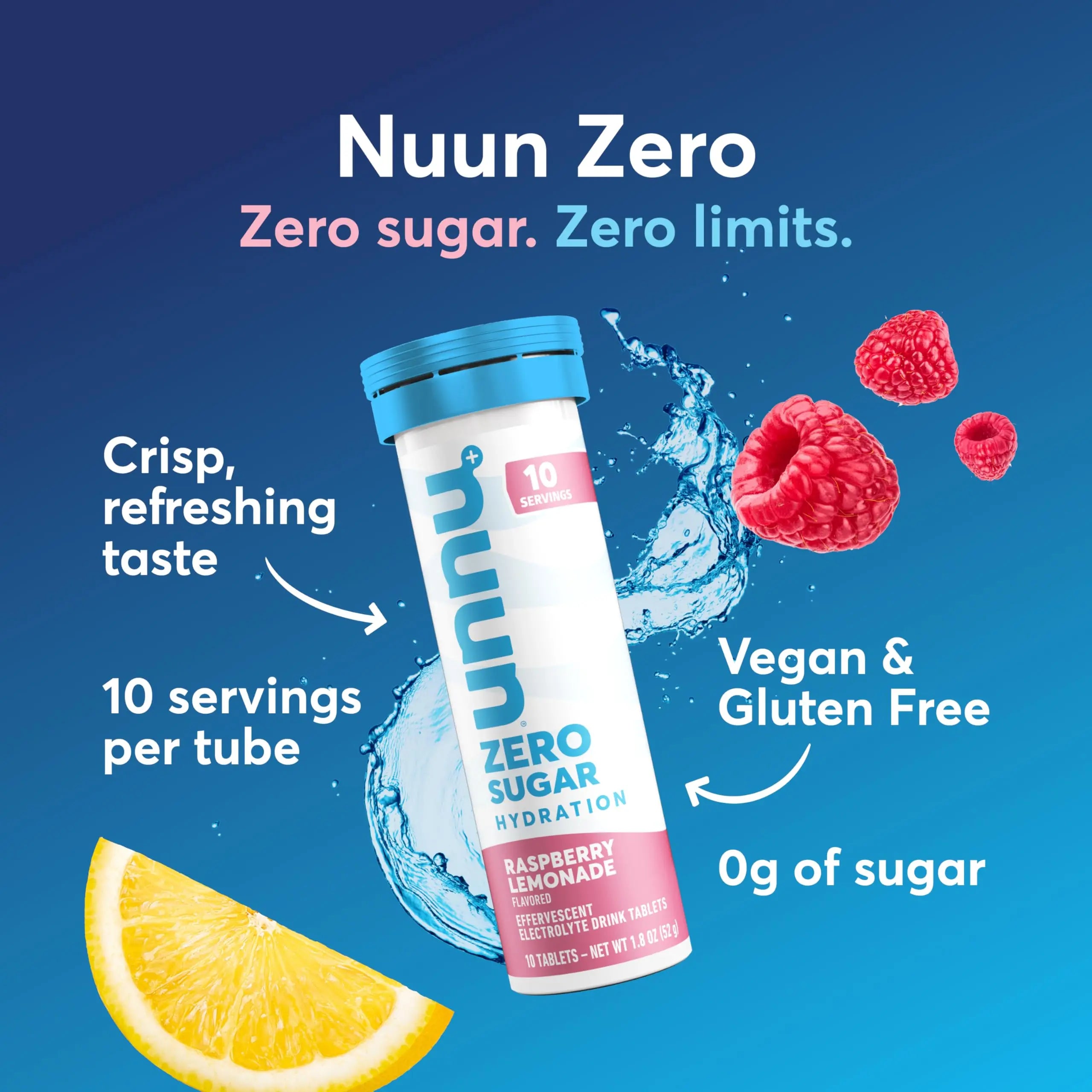 Nuun Zero Sugar Hydration Electrolyte Tablets - Sodium, Potassium, Chloride, Calcium, Magnesium, Light & Delicious Fruit Flavors, No Sugar, Gluten Free, Vegan, Nuun uk supplements