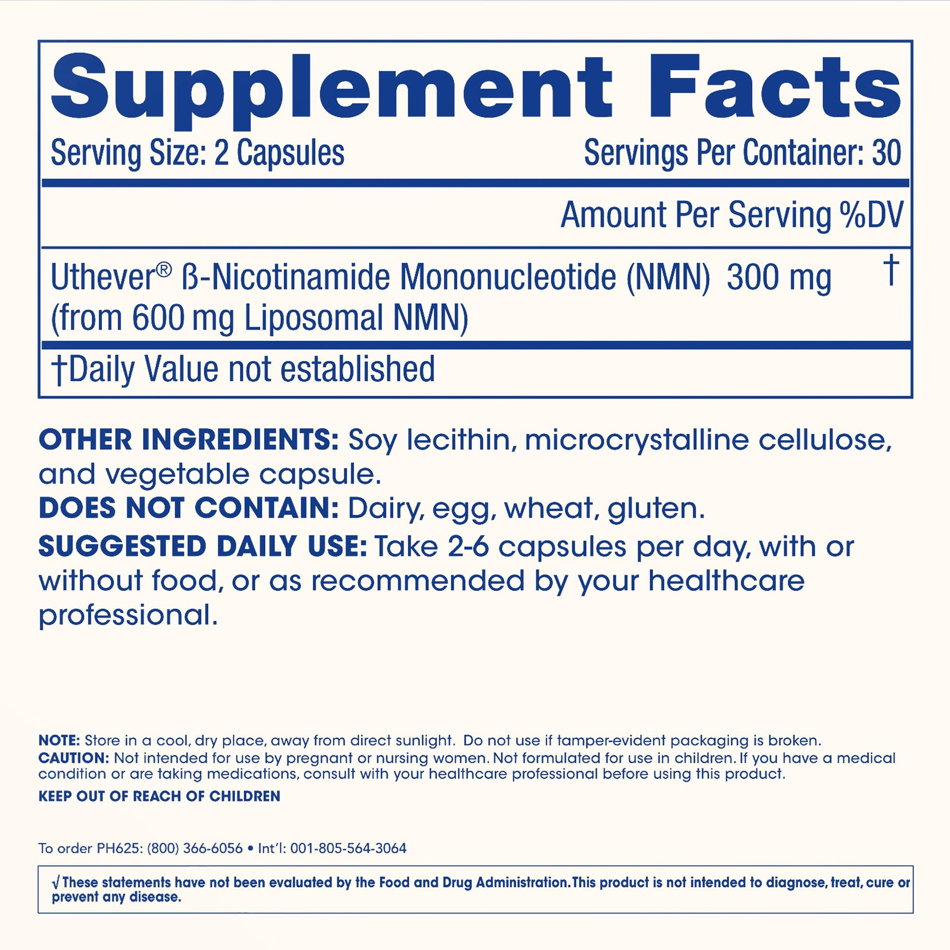 ProHealth Longevity, Liposomal NMN Pro 300, 300 mg, 60 Capsules (150 mg per Capsule) ProHealth uk supplements