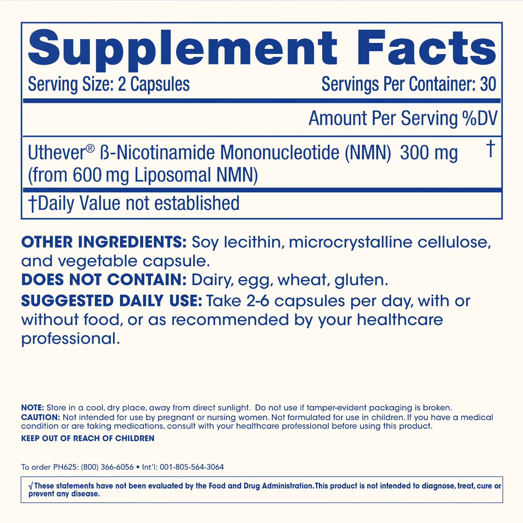 ProHealth Longevity, Liposomal NMN Pro 300, 300 mg, 60 Capsules (150 mg per Capsule) ProHealth uk supplements