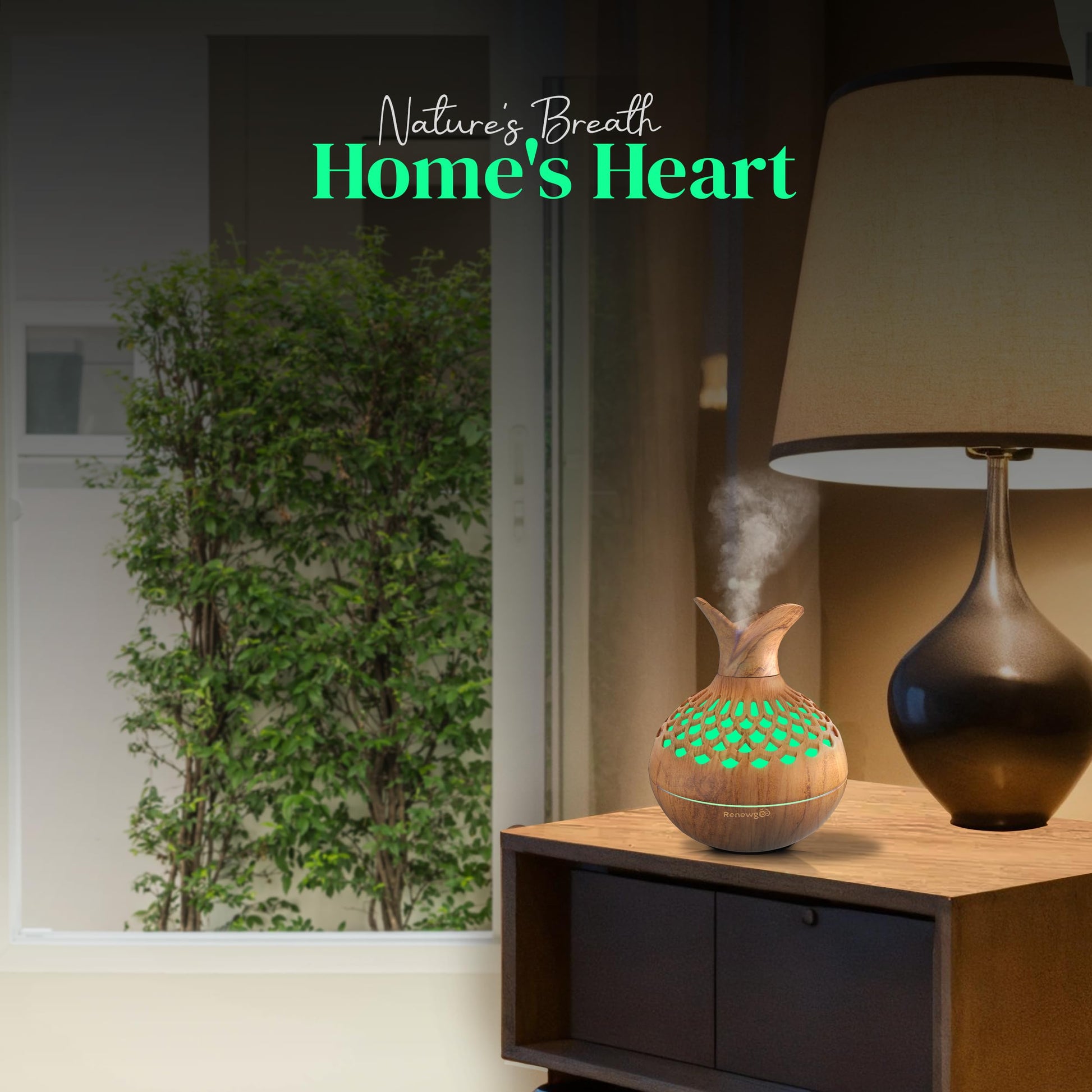 Aroma Diffuser for Essential Oils, Ultrasonic Aromatherapy Flower Oil Diffuser, Modern Cool Mist Renewgoo uk supplements