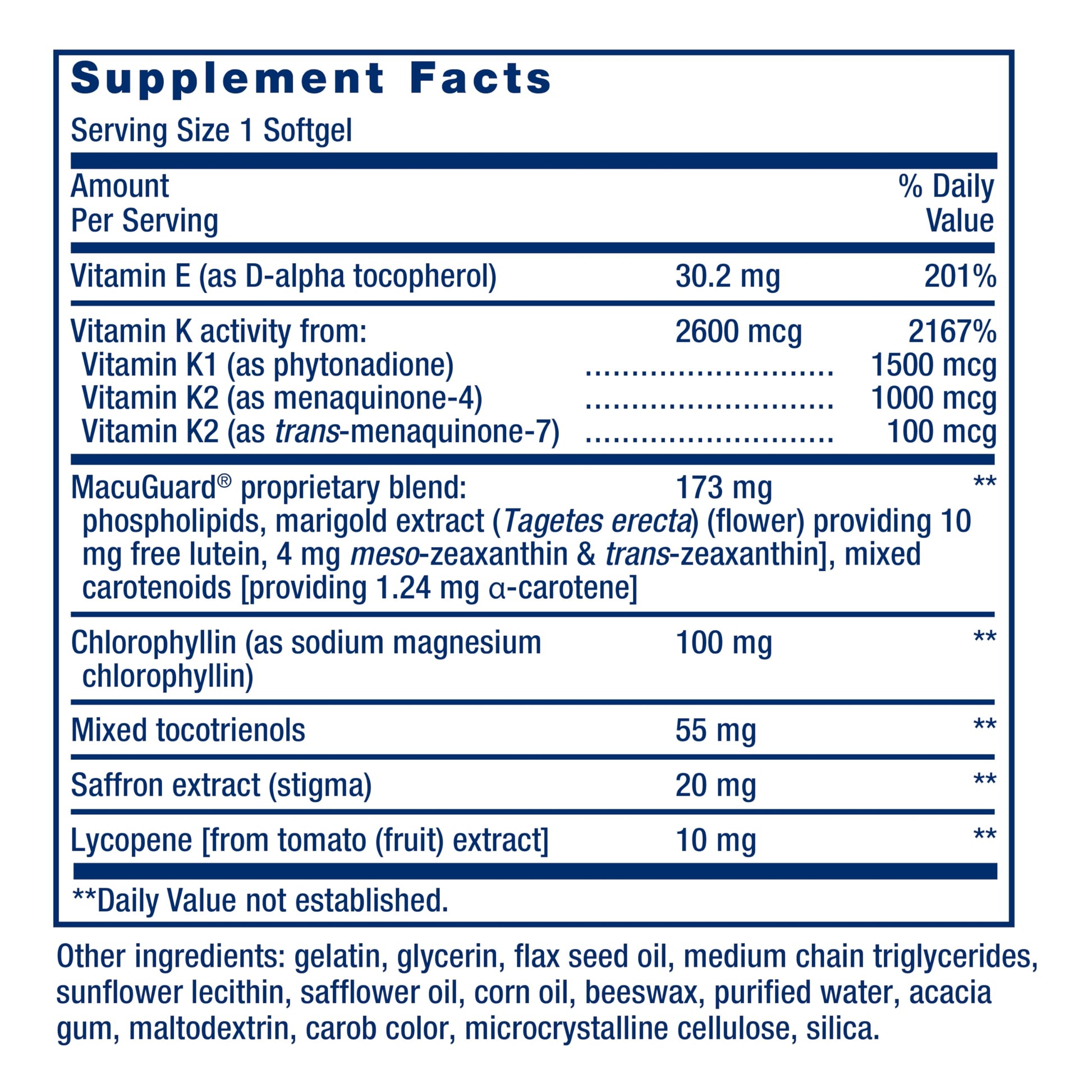 Life Extension Once-Daily Health Booster, Vitamins E, K1 & K2, phospholipids, Fat-Soluble nutrients for Eye Health, Bone Health, Heart Health, Gluten-Free, 1 Daily, Non-GMO, 30 softgels Life Extension uk supplements