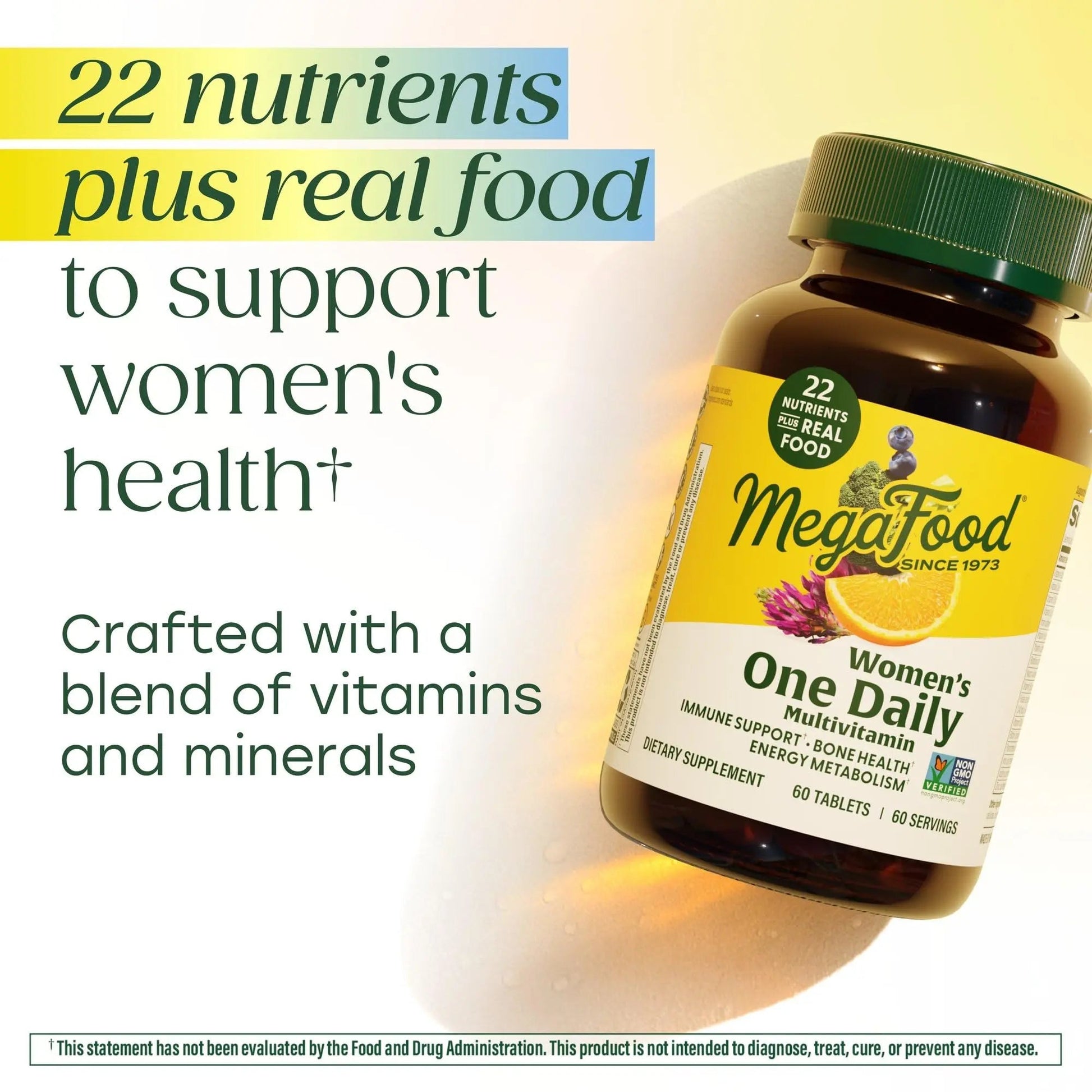 MegaFood Womens Multivitamin One Daily - Multivitamin for Women - Vitamin C, Vitamin D, Iron & B Vitamins - Bone MegaFood uk supplements