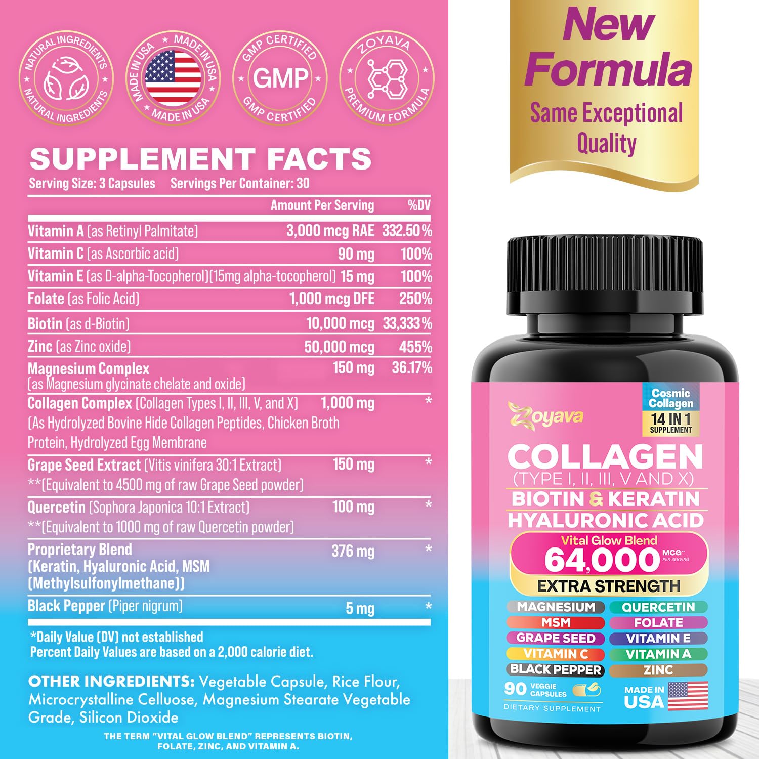 Zoyava Sea Moss 16-in-1 and Collagen 14-in-1 Bundle Zoyava uk supplements