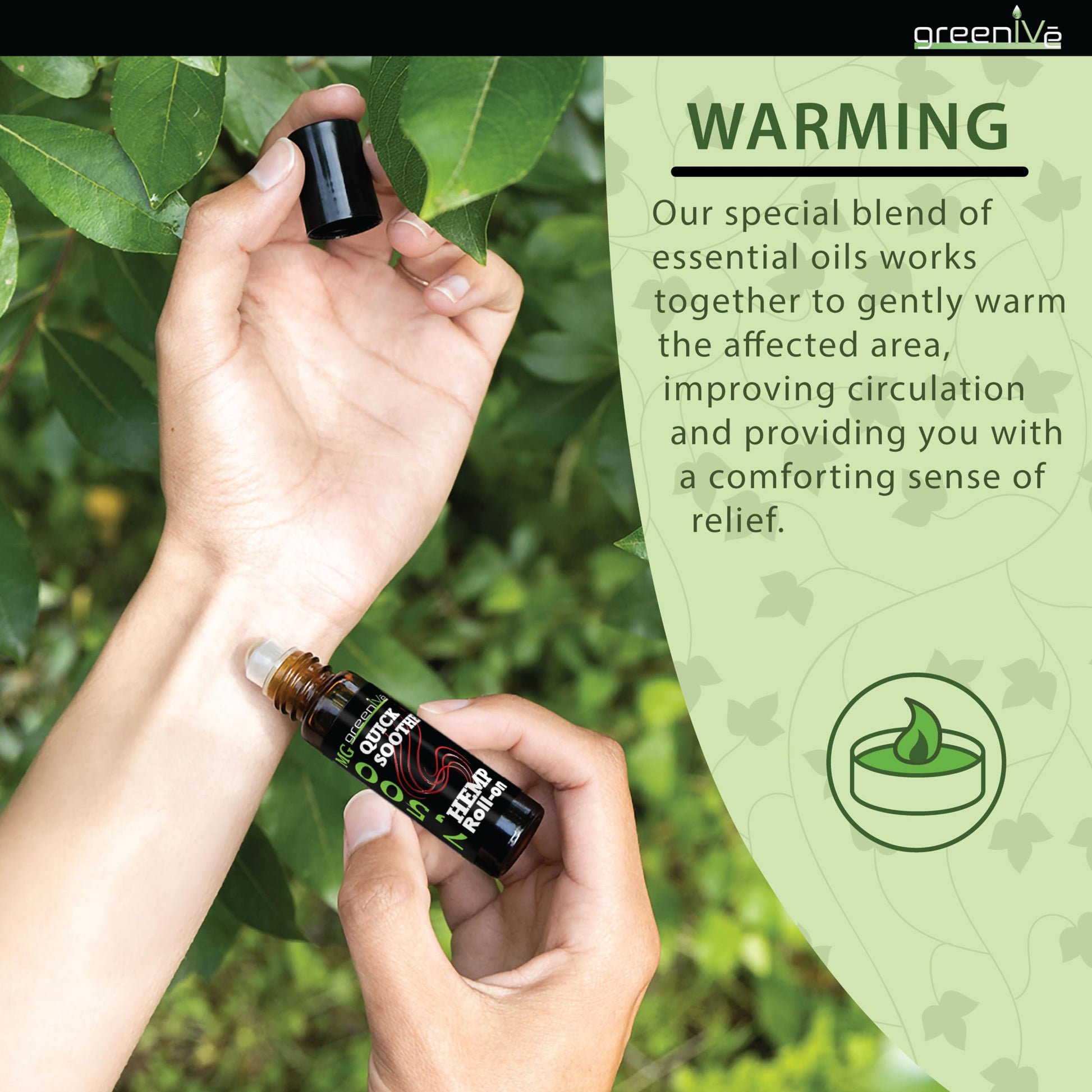 7,500mg Hemp Roll-On Quick Soothe Therapeutic Essential Oil Blend Exclusively on Amazon (1) GreenIVe uk supplements