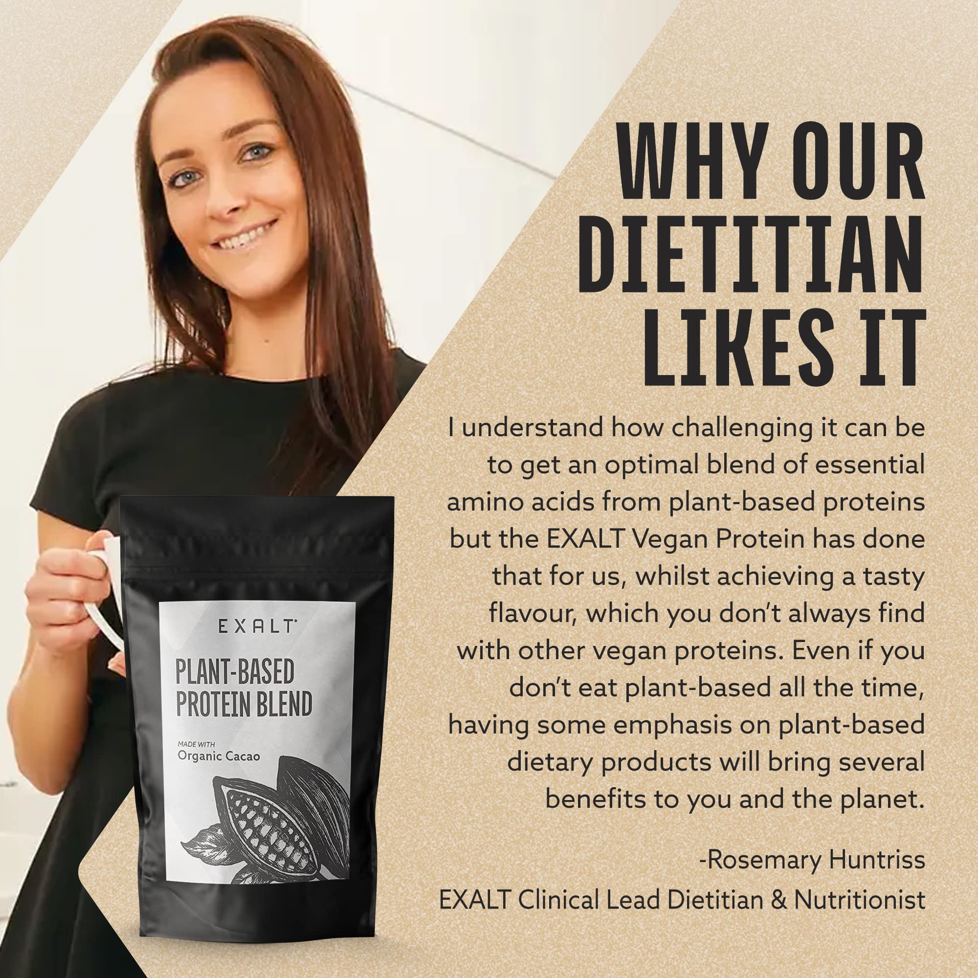 EXALT Vegan Protein Powder - 100% Plant-Based – Gluten Free - Keto Friendly EXALT uk supplements