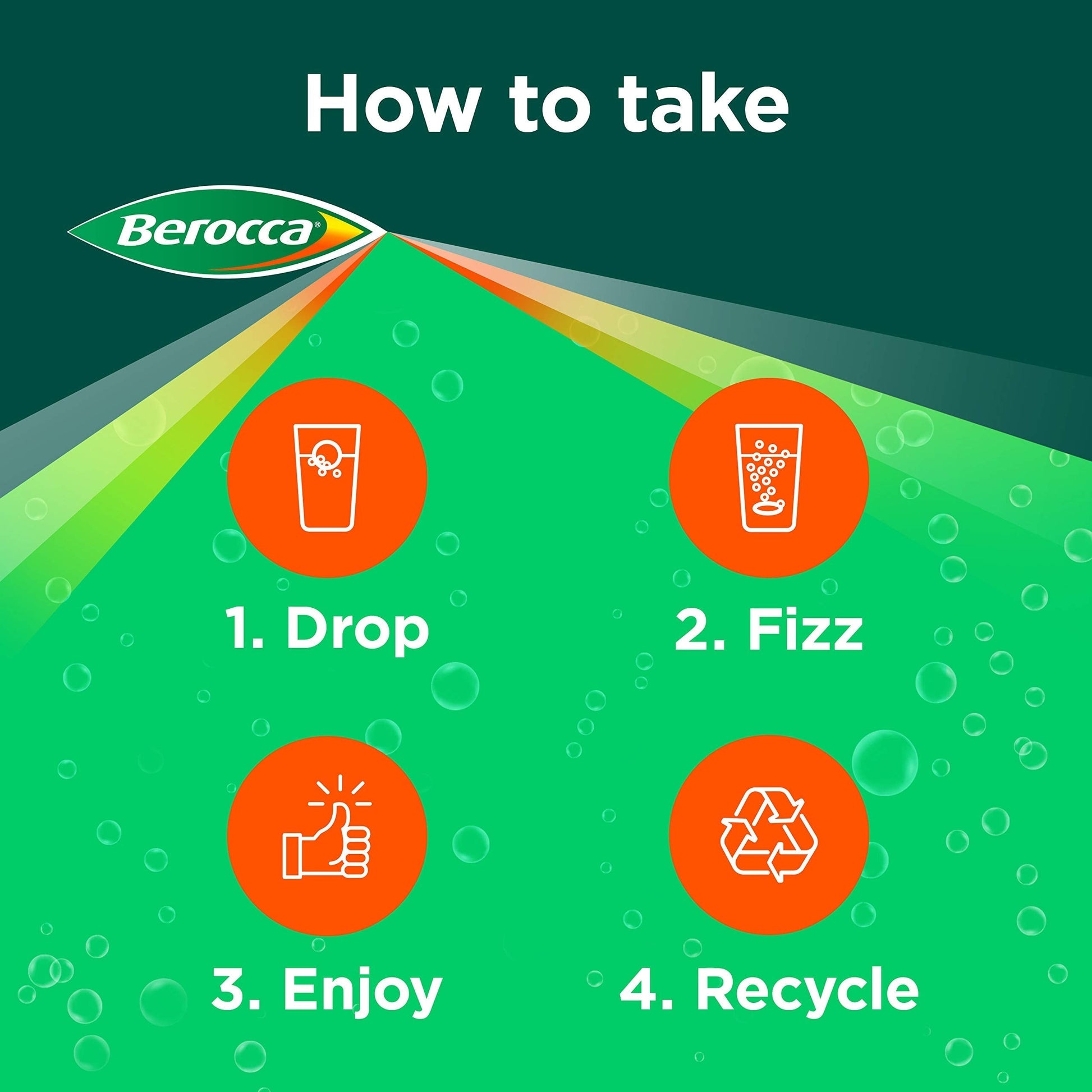 Berocca Vitamin C Effervescent Tablets, with Magnesium, Vitamin B12 and Vitamin B Berocca uk supplements
