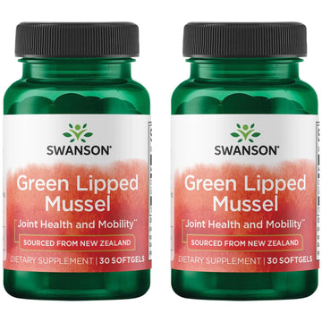 Swanson New Zealand Green Lipped Mussel Oil 30 Sgels (2 Pack) Swanson uk supplements