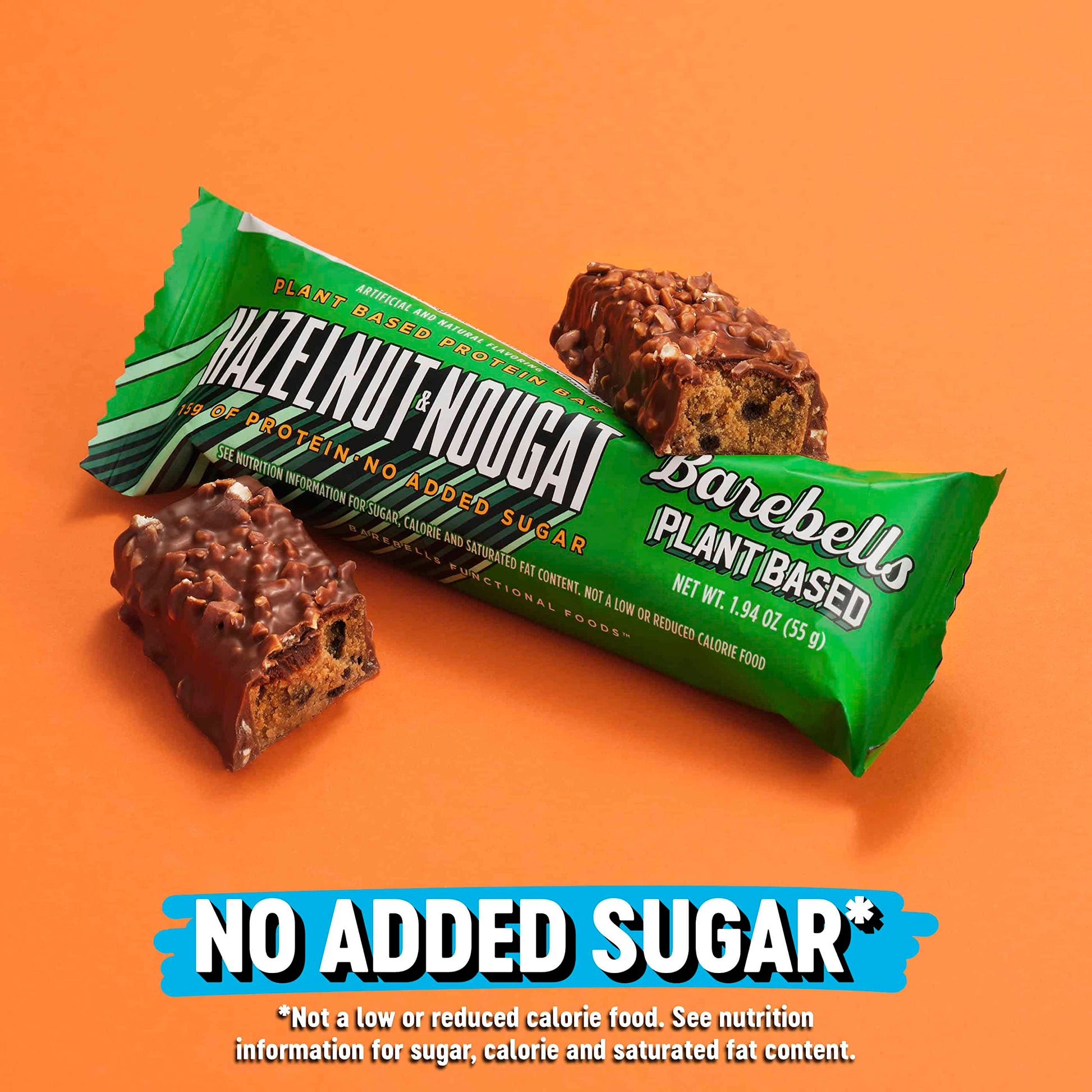 Barebells Vegan Protein Bars Hazelnut & Nougat - 12 Count, 1.9oz Bars - Features Plant BAREBELLS uk supplements