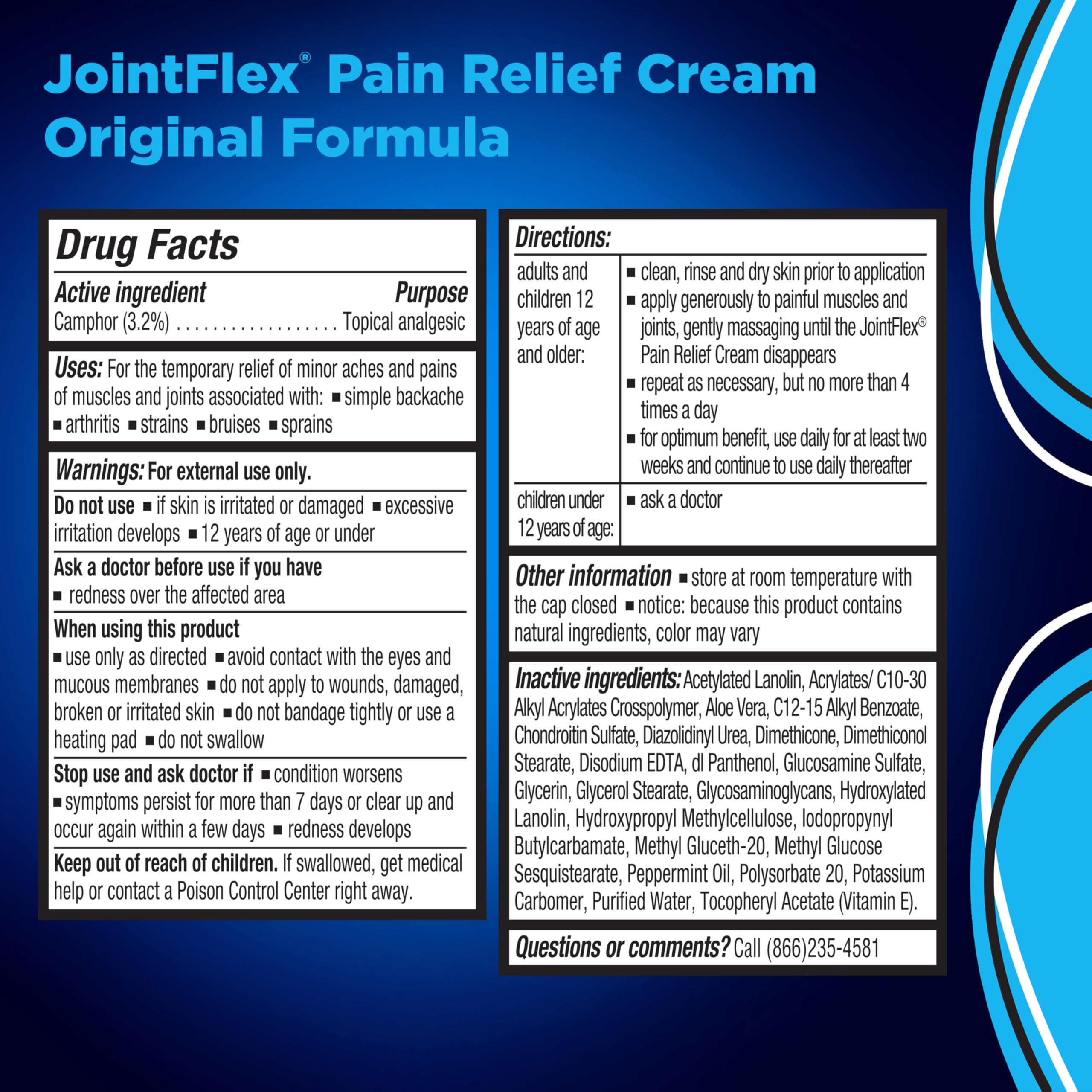 JointFlex Pain Relief Cream, Arthritis Pain Relief, Joint Pain Relief, 4 Ounce Tube JointFlex uk supplements