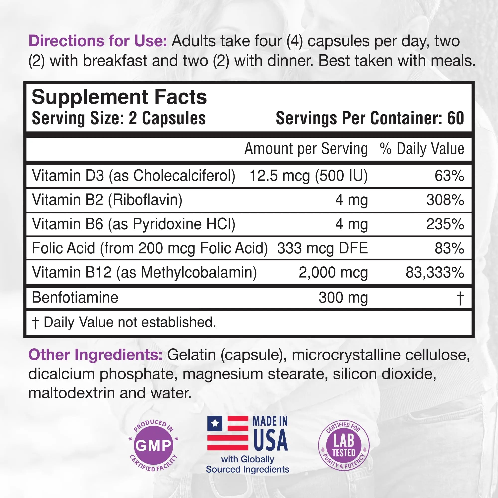 RHP Nerve Support Formula. Nutritional Support of Neuropathy, Nerve Relief from Aches, Nerve Pain & Discomfort. B-Complex with Benfotiamine and Methyl B12. 120 Capsules RHP uk supplements