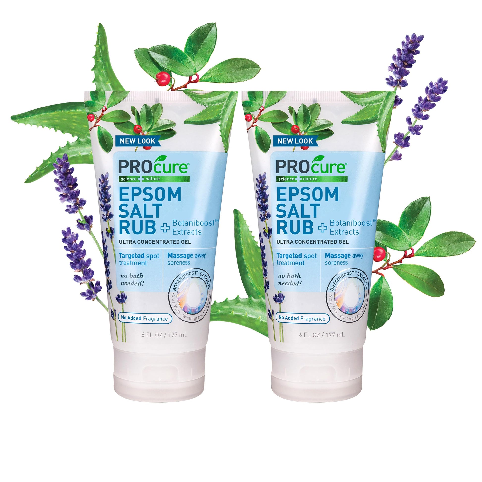 PROcure Epsom Salt Rub Gel – Concentrated Muscle Relief with Organic Aloe Vera & Essential Oils for Aches, Soreness & Tension – 2 Pack PROcure uk supplements