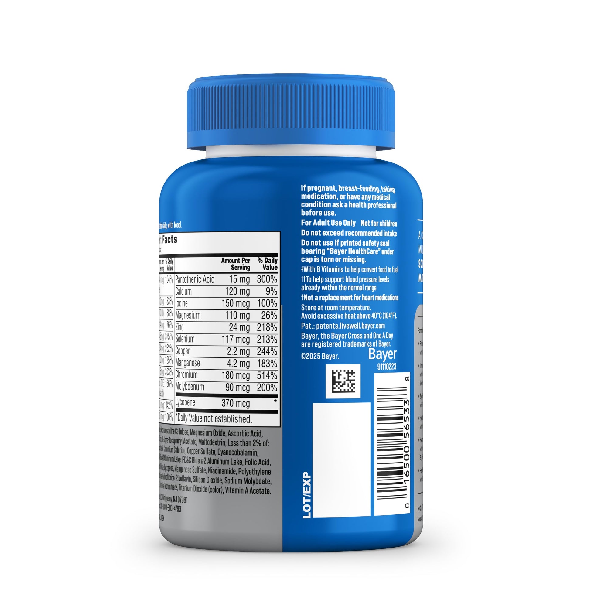 One A Day Men’s 50+ Multivitamins, Supplement with A, C, D, E and Zinc for Immune Health*, Calcium & More, 100 Tablets ONE A DAY uk supplements