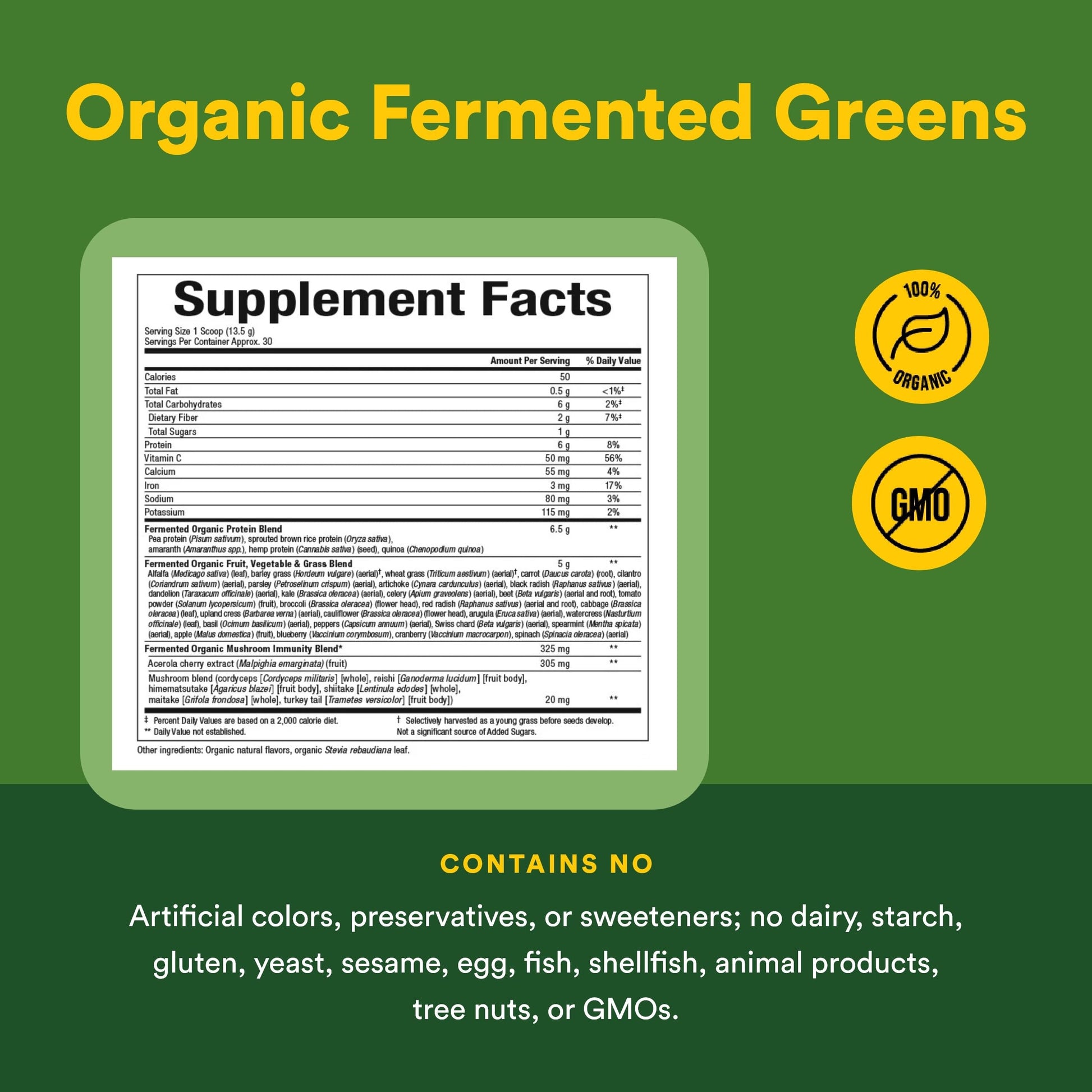 Whole Earth & Sea from Natural Factors, Organic Fermented Greens, Vegan Whole Food Supplement, Tropical, 14.3 Oz Natural Factors uk supplements
