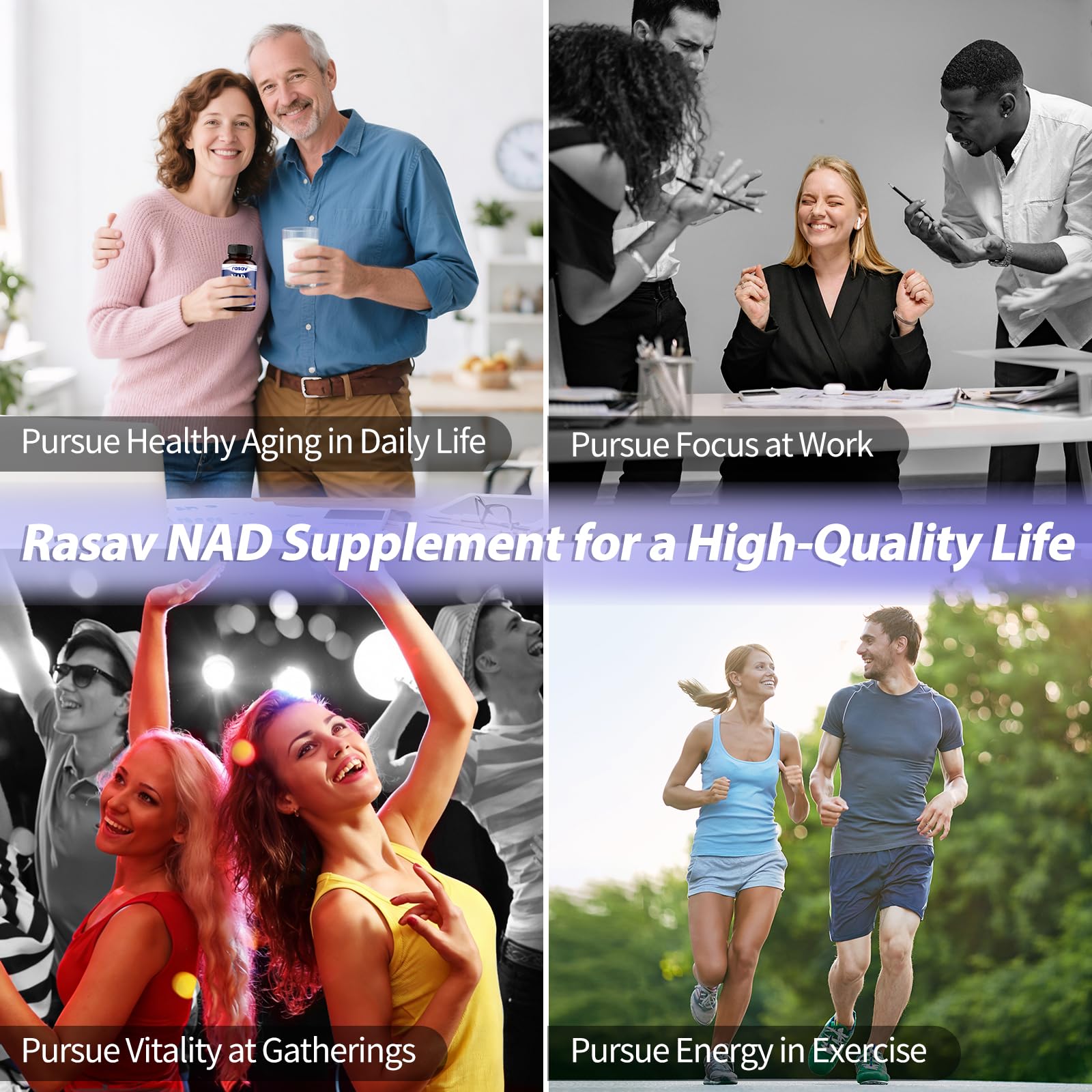 Rasav NAD Supplement 10-in-1 Extra Strength – NAD Resveratrol with CoQ10, Urolithin A, Green Tea Extract & ALA – NMN Supplement Alternative for Women & Men Rasav uk supplements