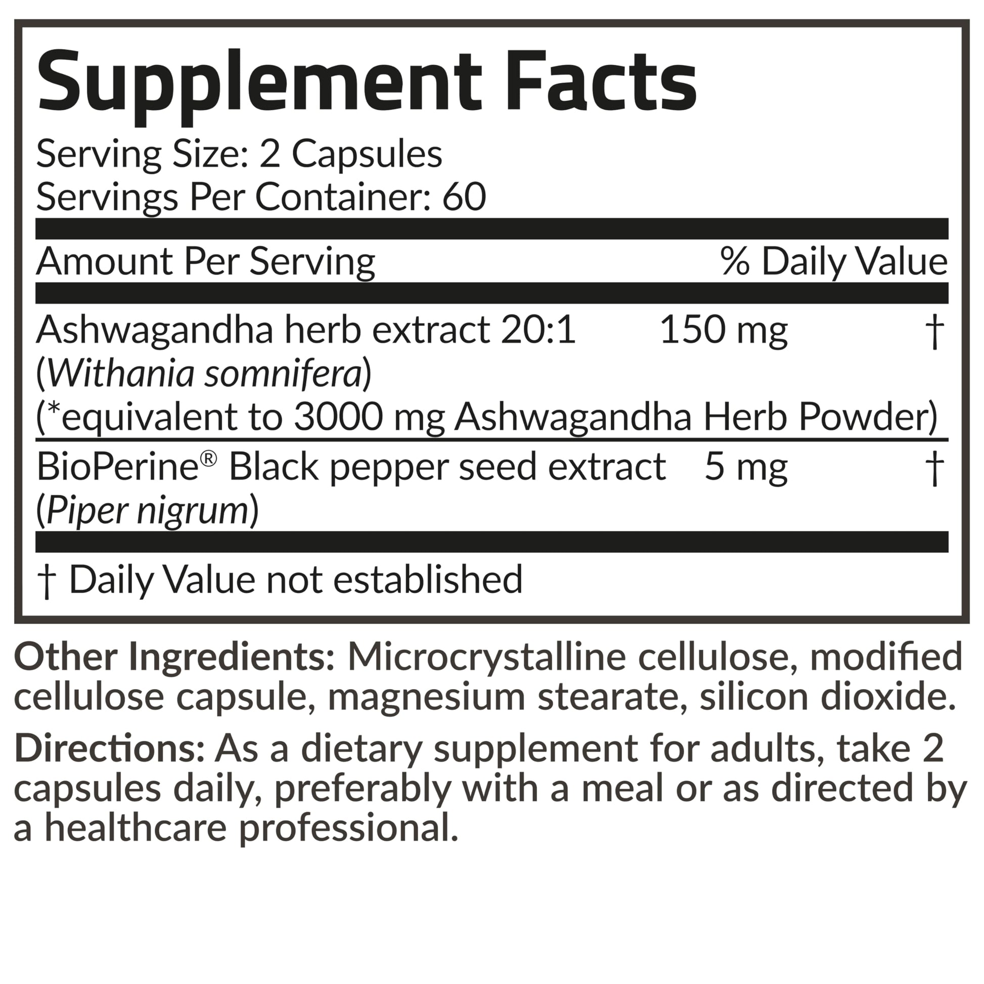 Futurebiotics Ashwagandha Extra Strength Stress & Mood Support with BioPerine Futurebiotics uk supplements