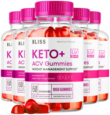5 Pack - Bliss Keto ACV Gummies Advanced Weight Loss, Bliss ACV Active Gummies LIVORKA uk supplements