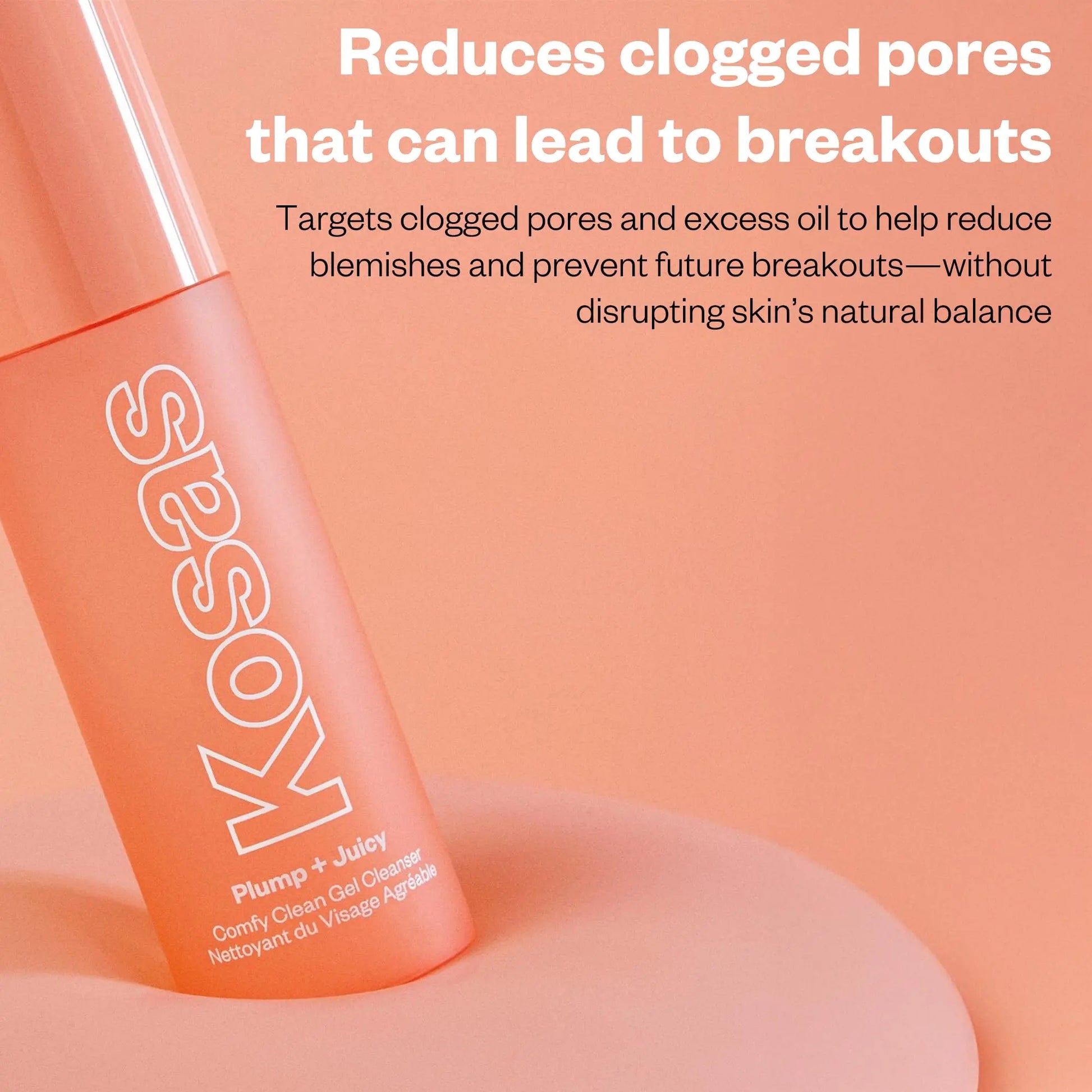 Kosas Plump + Juicy Comfy Clean Gel Cleanser –Hydrating Face Wash for All Skin Types, Deep Clean & Moisturize, Soap & Sulfate Free, with Hyaluronic Acid, Panthenol & Beta Glucan Kosas uk supplements