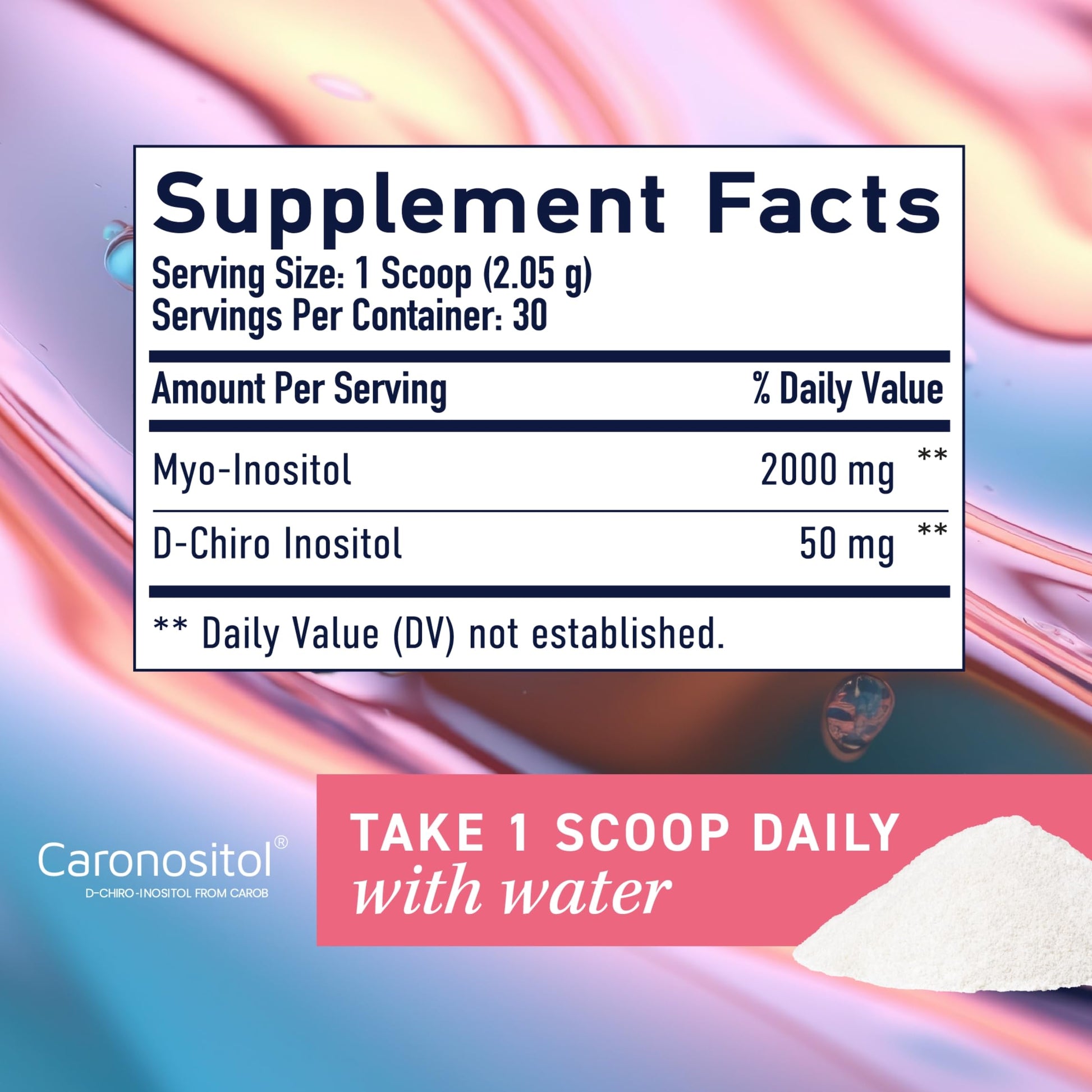 Myo-Inositol & D-Chiro Inositol Powder | Hormone Balance for Women | Ideal 40:1 Ratio | Myo 2000mg, D Chiro 50mg | Regulate Menstrual Cycle and Support Ovarian Health | 30 Servings, 2.17 oz. SMNutrition uk supplements