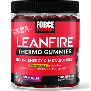 Force Factor LeanFire Thermo Gummies with B12 Vitamins, Caffeine, & Green Coffee Bean Force Factor uk supplements