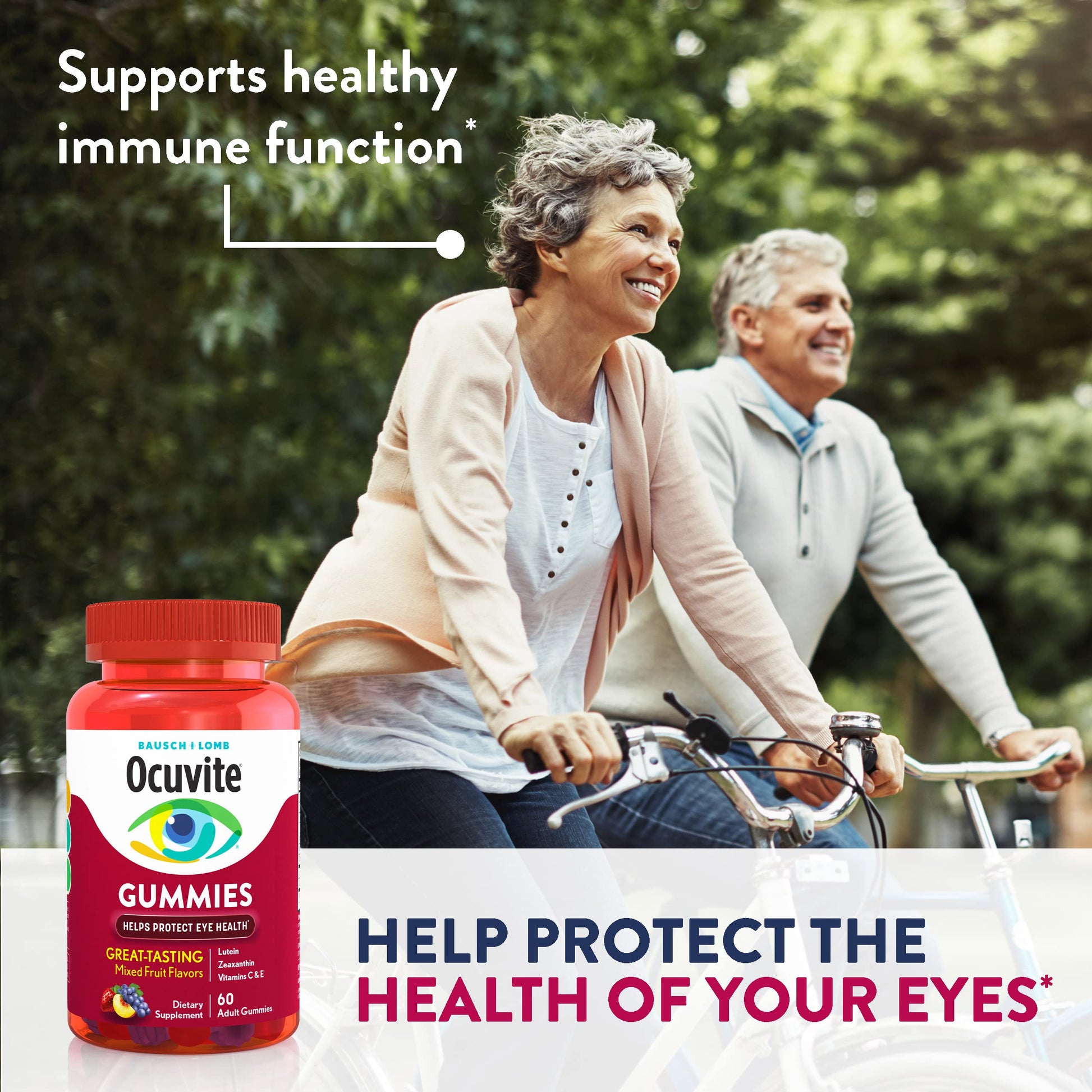 Ocuvite Vitamin & Mineral Supplement for Eye Health Adult Gummies Ocuvite uk supplements