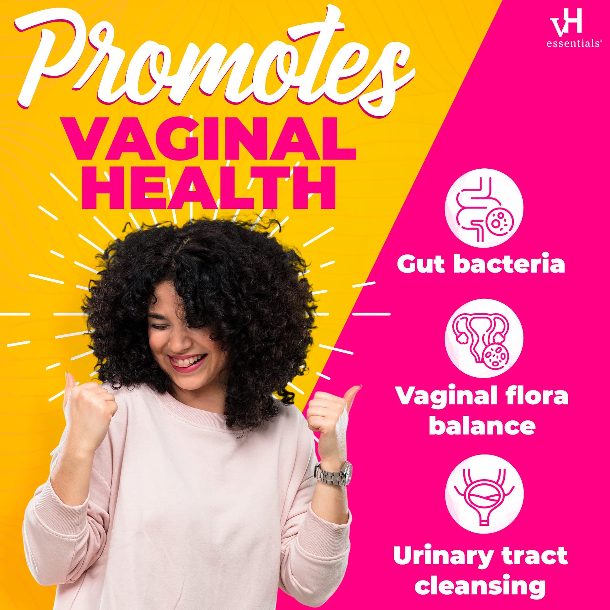 vH essentials Probiotics with Prebiotics and Cranberry Feminine Health vH essentials uk supplements