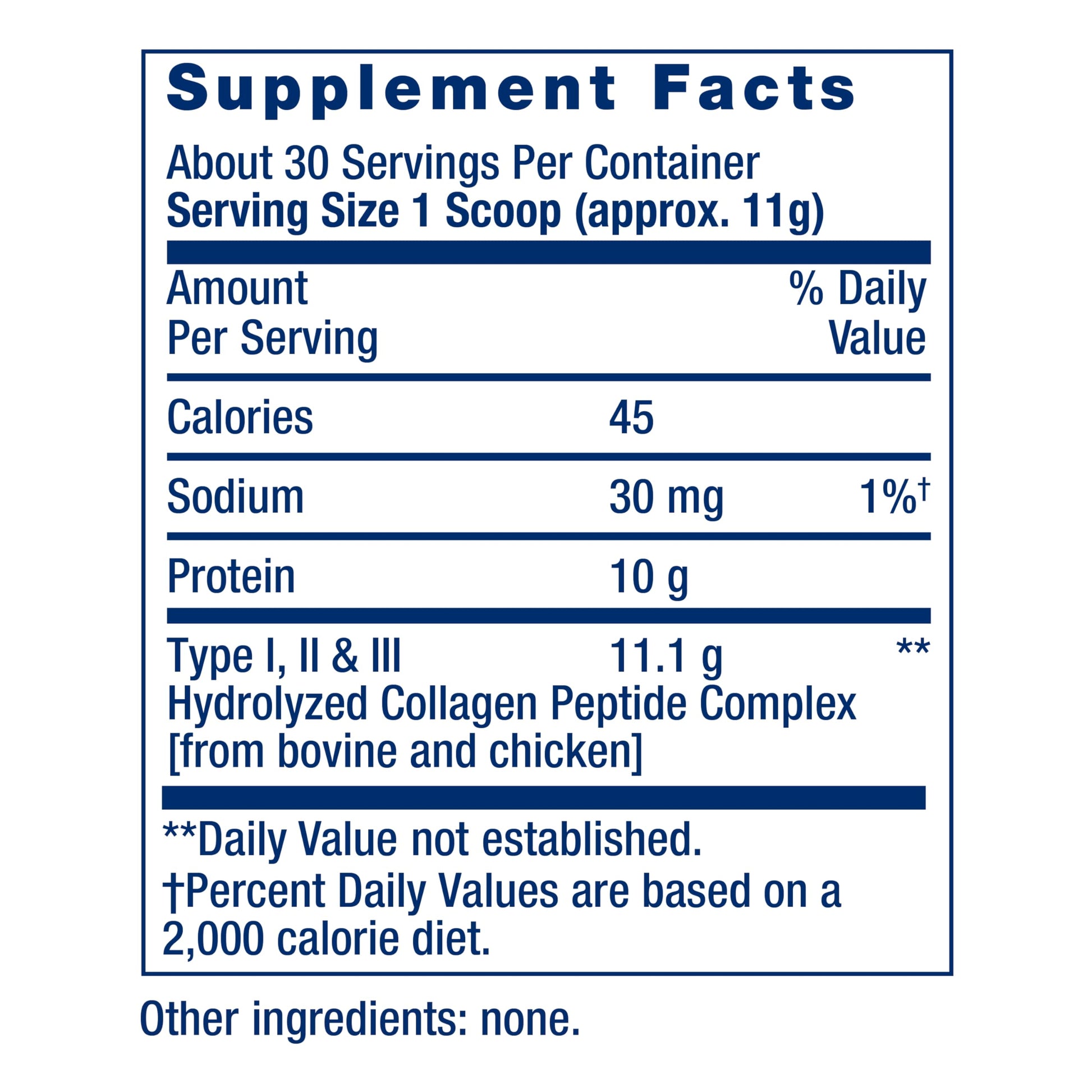 Life Extension Collagen Peptides for Skin & Joints, Collagen Types I, II & III in an Easy-Mix Powder, Gluten Free, Non-GMO, net Weight 343 Grams Life Extension uk supplements
