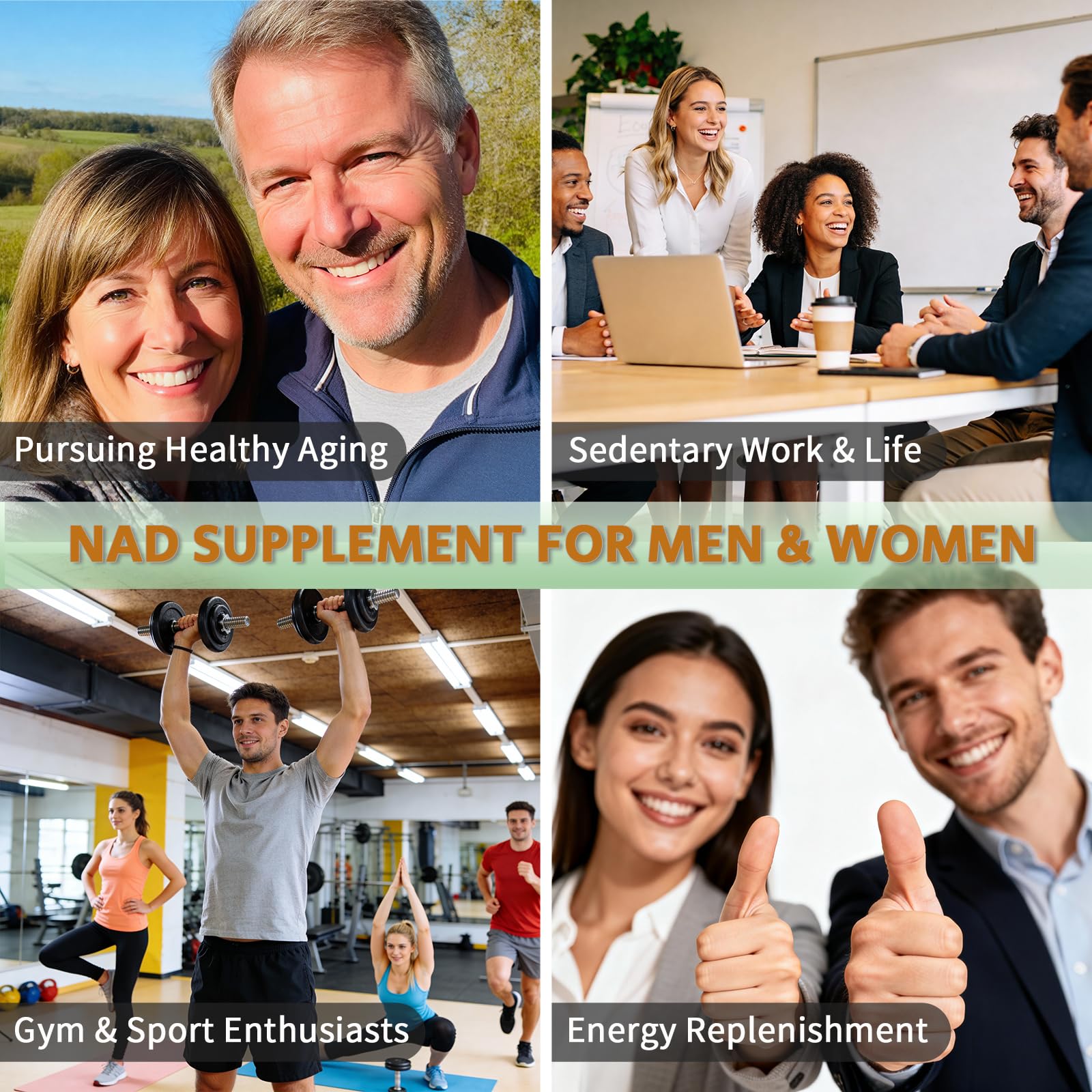 YMINGKJ NAD+ Supplement with Resveratrol 1200mg – Nicotinamide Adenine Dinucleotide & Trans-Resveratrol 50mg, Anti-Aging Cellular Energy & Metabolism Support, 60 Vegetarian Capsules (30 Servings) YMINGKJ uk supplements