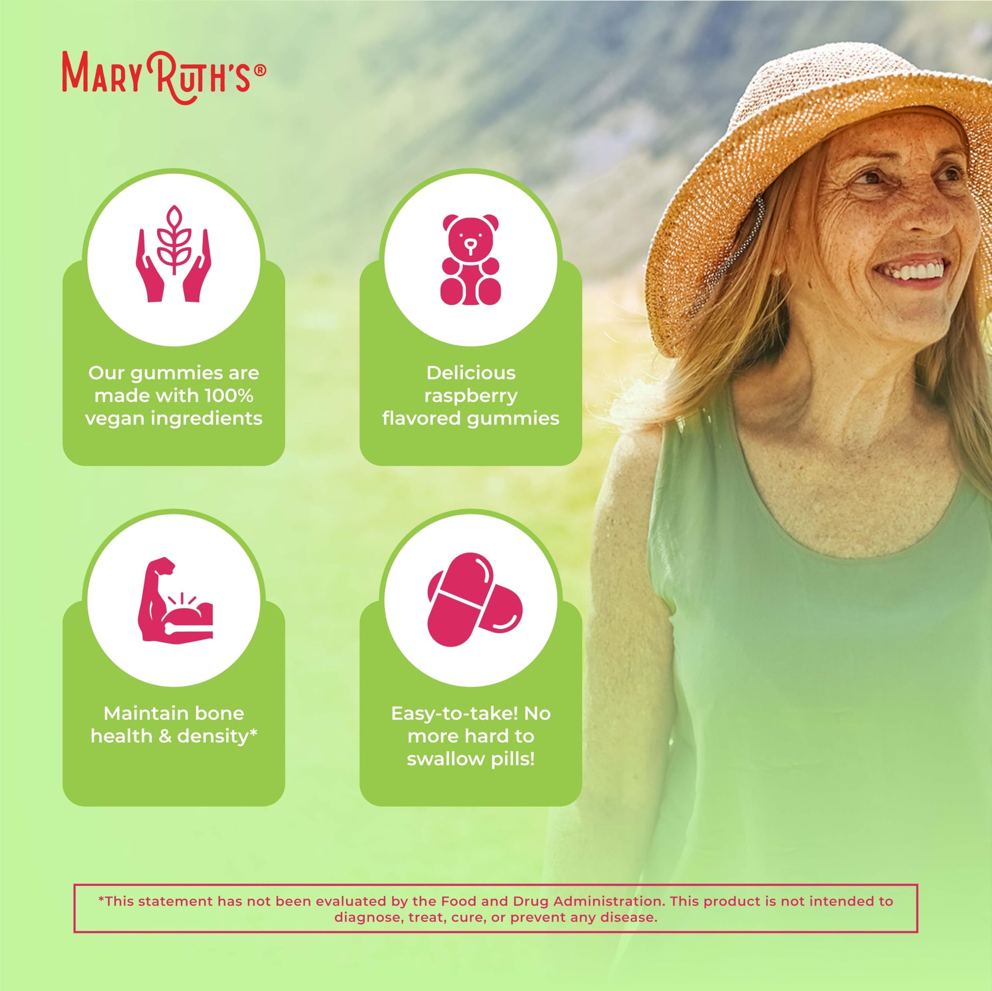 MaryRuth Organics Sugar Free | 2 Month Supply | Vitamin D & B12 Vitamin Supplements for Adults & Kids | Bone Health | Immune Support | Vegan | Non-GMO | 60 Servings MARYRUTH'S uk supplements