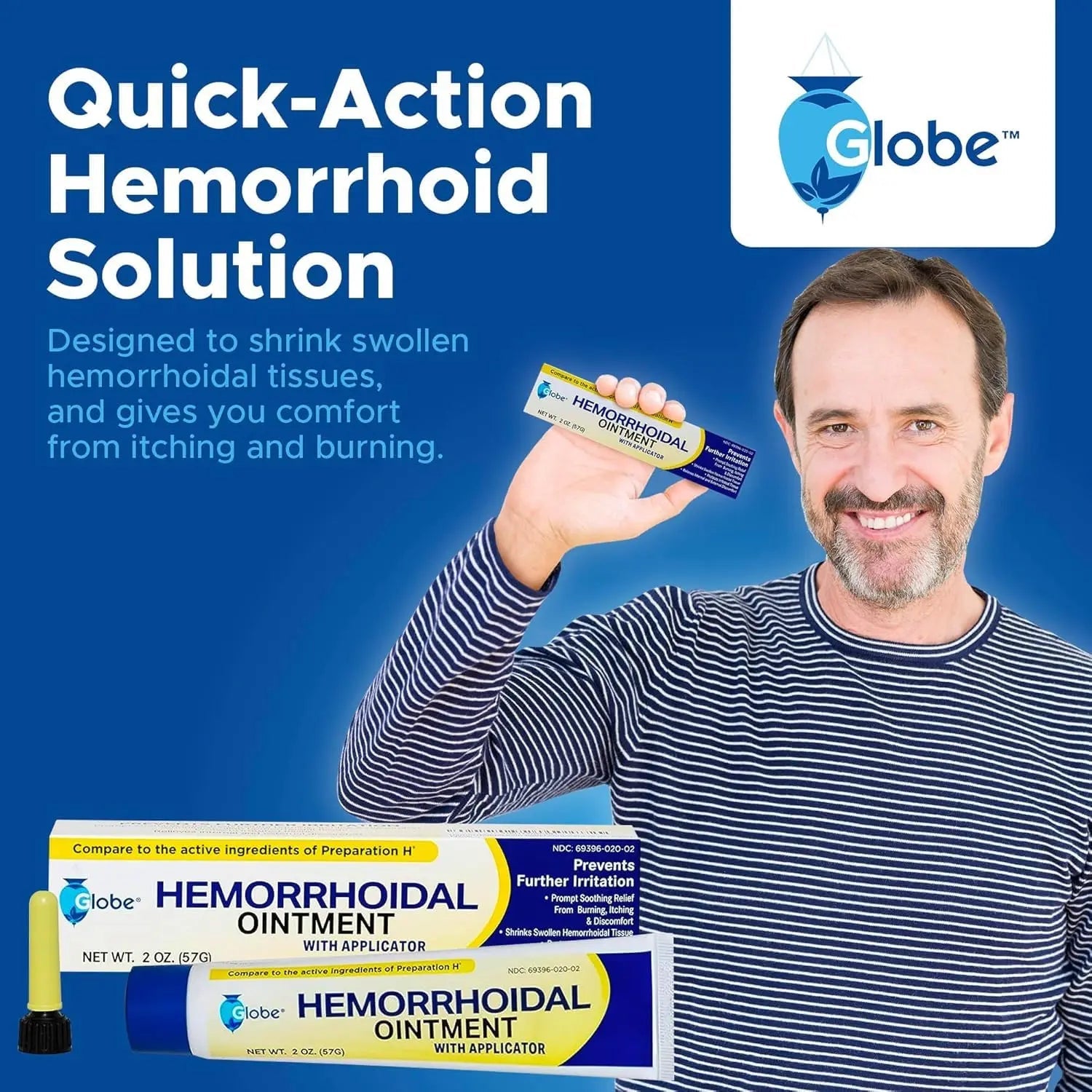 Hemorrhoidal Pain Relief Ointment 2 oz (56g) Per Tube Hemorrhoid Treatment for Fast Acting Itch, Swelling, and Maximum Strength Pain Relief (3 Pack) Hemorrhoidal Ointment uk supplements