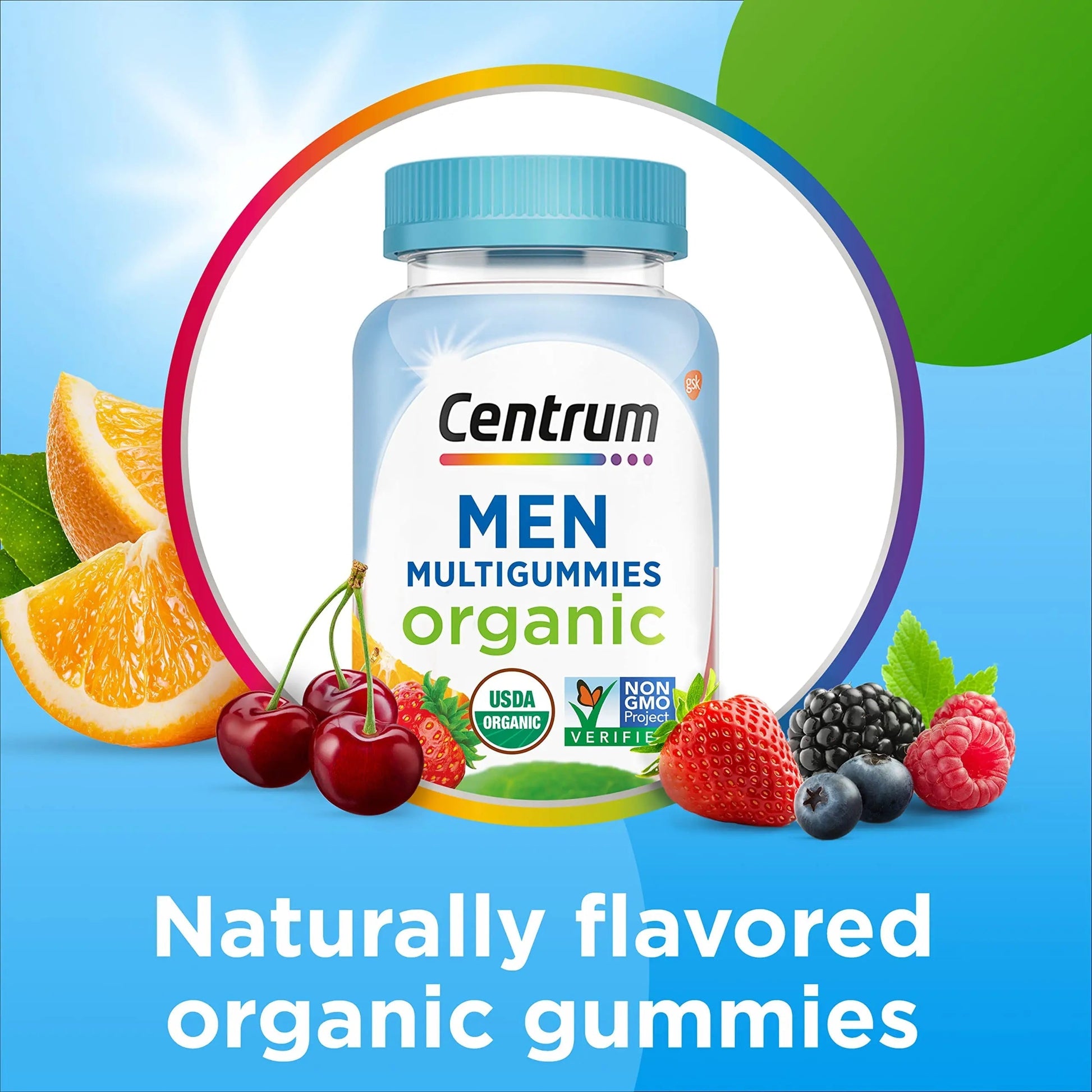 Centrum Men's Organic Multigummies, Men's Multivitamin Gummies, Organic Multivitamin for Men with Essential Nutrients Centrum uk supplements