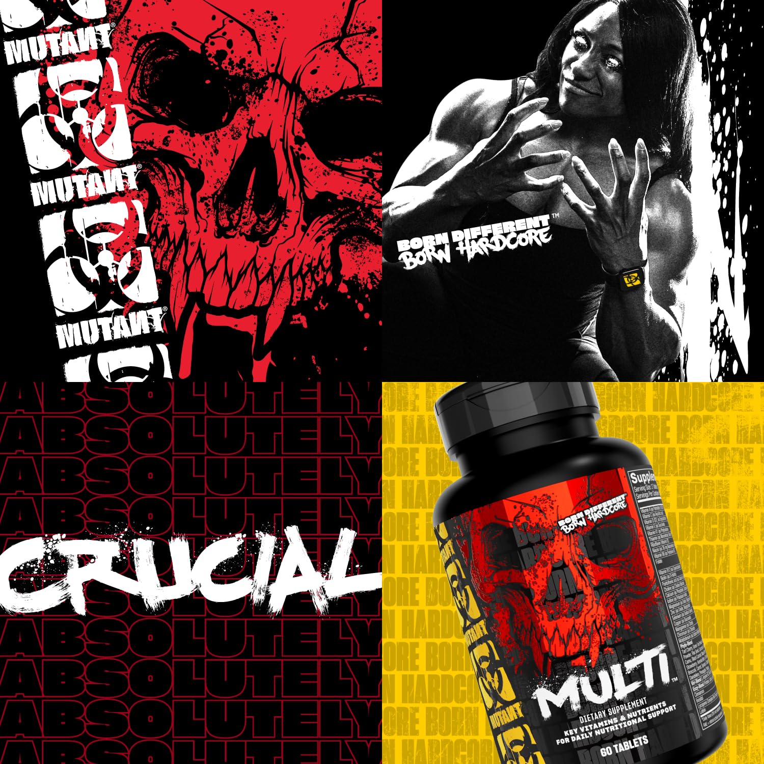 Mutant Multi - High Potency Vitamins with 75+ Ingredients Specifically Formulated for Heavy Lifting, 60 Tablets Mutant uk supplements