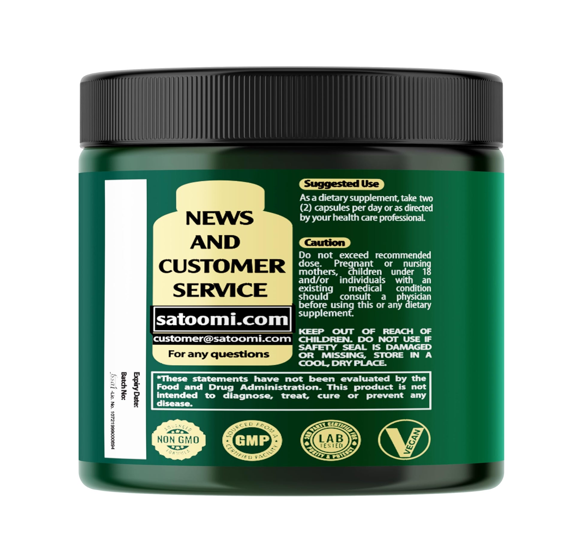 Satoomi 8in1 NMNH - NMN Supplement Alternative - NAD Supplement to Support NAD Levels Added Fisetin, Resveratrol, Quercetin, Turmeric, Berberine, Vitamin D3 & C - 60 Count for 30 Days Satoomi uk supplements