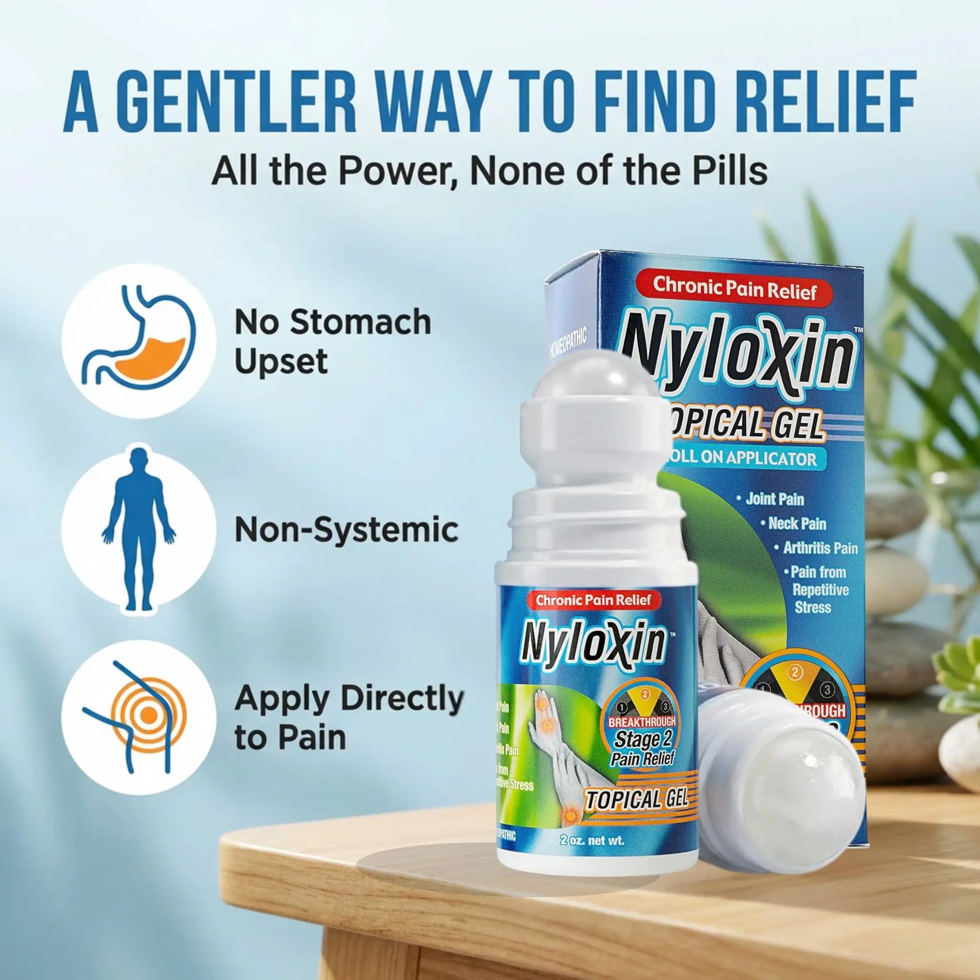 Nyloxin Extra Strength Roll-On Arthritis Pain Relief Gel, Back Pain Relief, Neuropathy Pain Relief, Nerve Pain Relief, Knee Pain Relief, Foot Pain Relief, Muscle Pain Relief, Joint Pain (2 oz) Nyloxin uk supplements