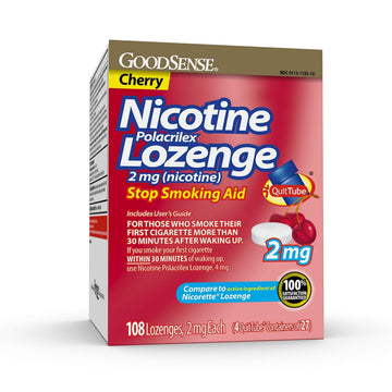 GoodSense Nicotine Polacrilex Lozenge, 2 mg (nicotine), Stop Smoking Aid GoodSense uk supplements