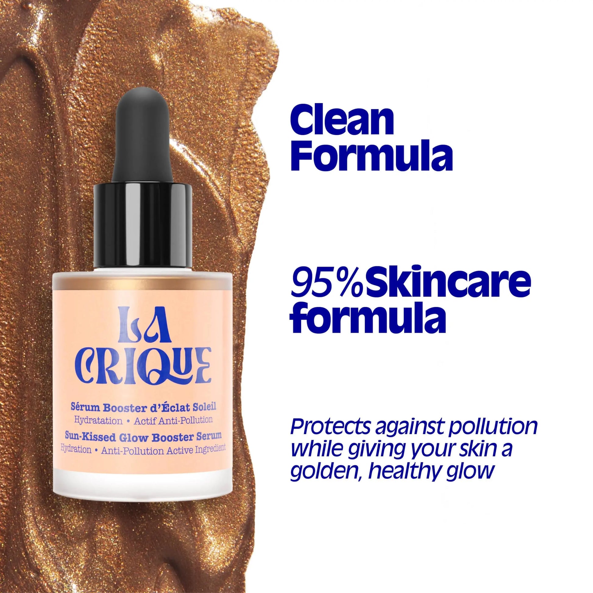 La Crique Bronzing Face Serum - Hydrating Bronzing Drops with Hyaluronic Acid & Anti-Pollution Protection - Natural Sun-Kissed Glow for All Skin Types - Vegan Friendly, Clean Beauty - 1 fl oz LA CRIQUE uk supplements