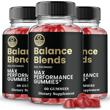 Balance Blends Gummies, Balance Blends Male Performance Gummies, Maximum Strength, All Natural Supplement for Energy, Stamina & Performance, Advanced Formula BalanceBlends Support Reviews (3 Pack) IDEAL PERFORMANCE uk supplements