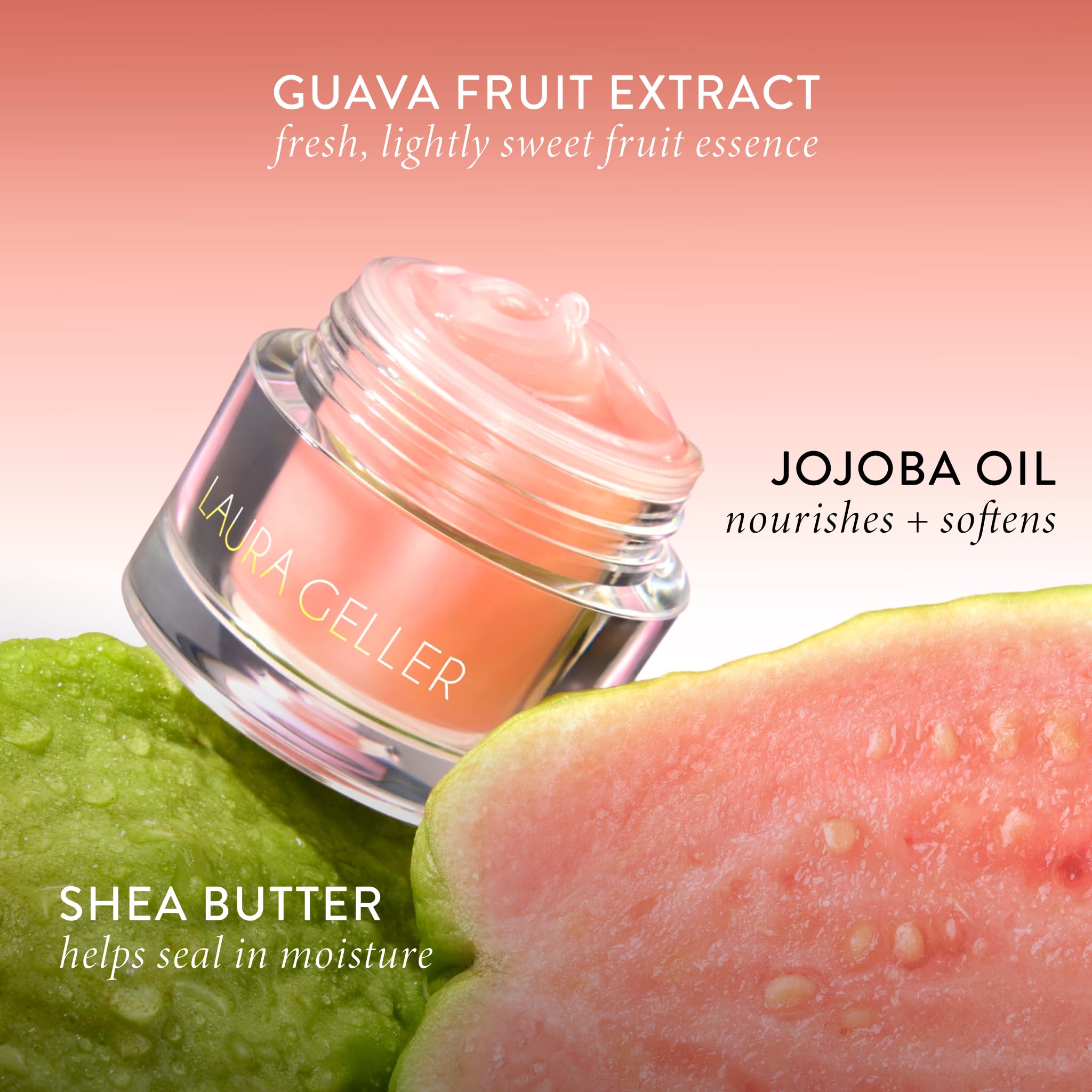 LAURA GELLER NEW YORK Hydrating Lip Mask – Deep Moisture Lip Treatment for Dry, Chapped Lips with Jojoba Oil & Shea Butter – Includes Applicator – Guava LAURA GELLER NEW YORK uk supplements