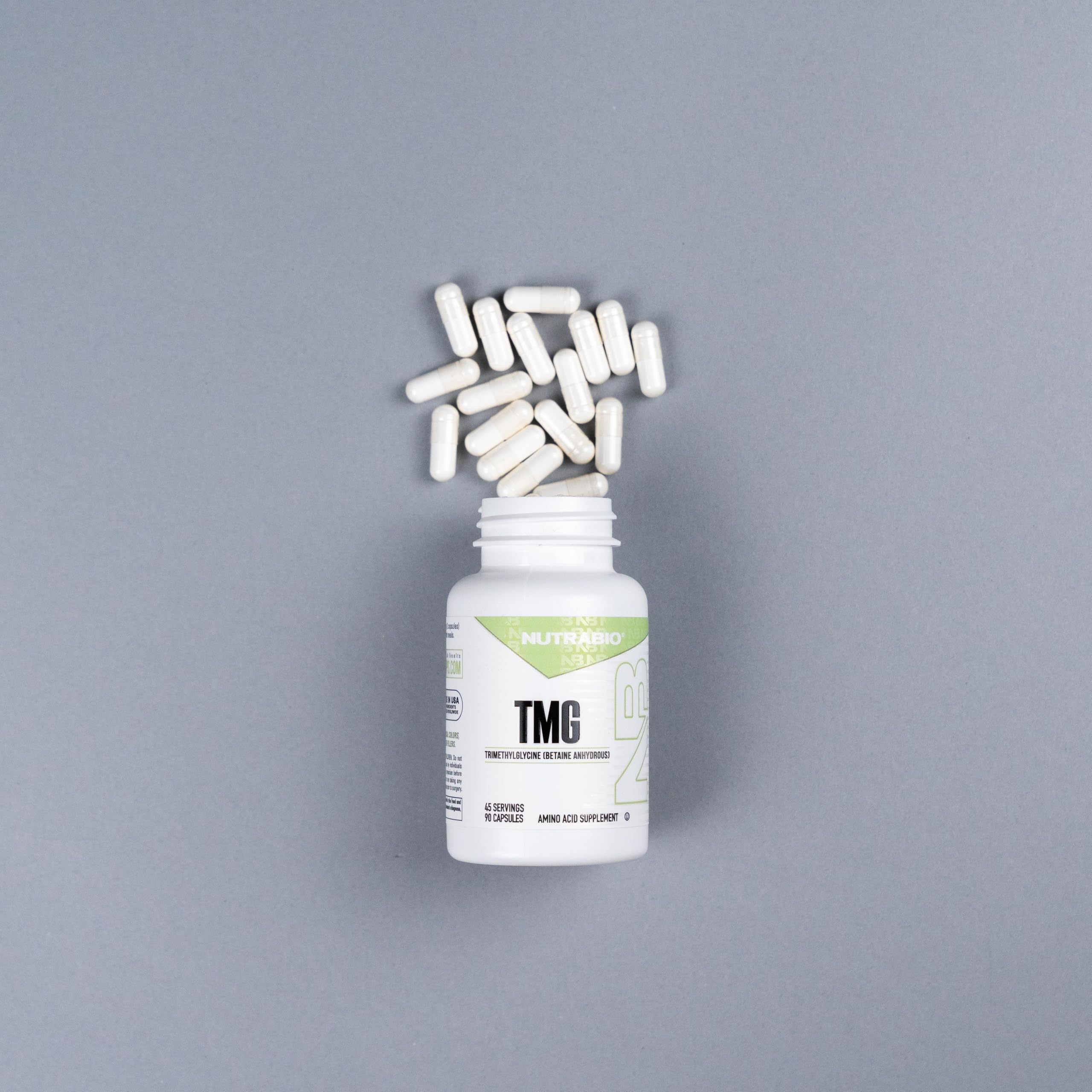 NutraBio TMG Supplements Betaine Anhydrous 500mg Capsules, Trimethylglycine Homocysteine Support NutraBio uk supplements