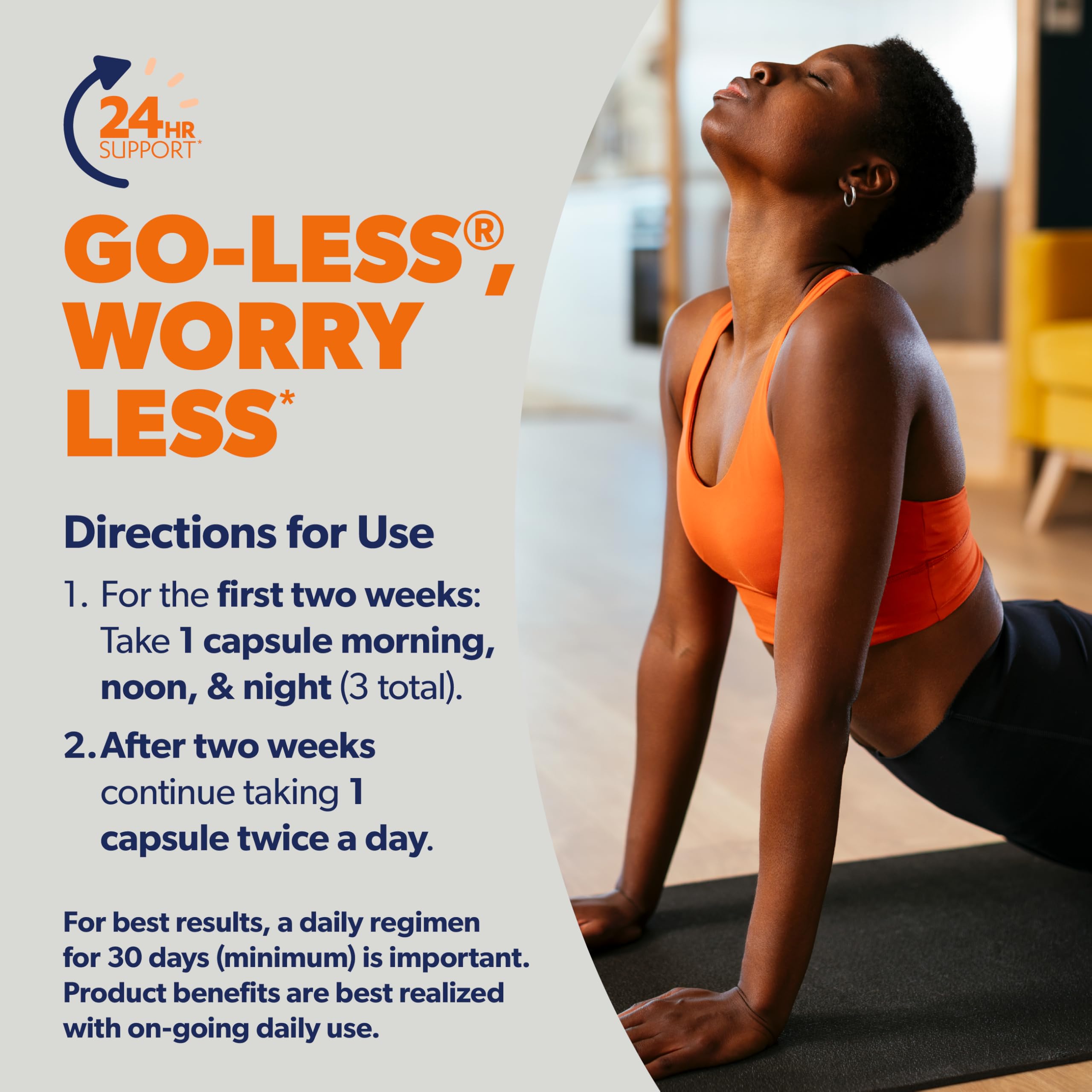 AZO Bladder Control with Go-Less Daily Supplement | Helps Reduce Occasional Urgency, leakage due to laughing, sneezing and exercise††† | 72 Capsules AZO uk supplements