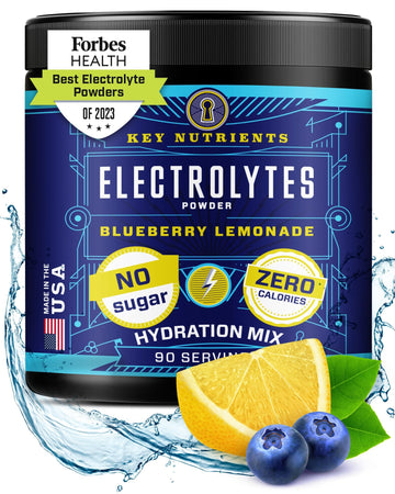KEY NUTRIENTS Multivitamin Electrolytes Powder No Sugar - Fresh Blueberry Lemonade KEY NUTRIENTS uk supplements