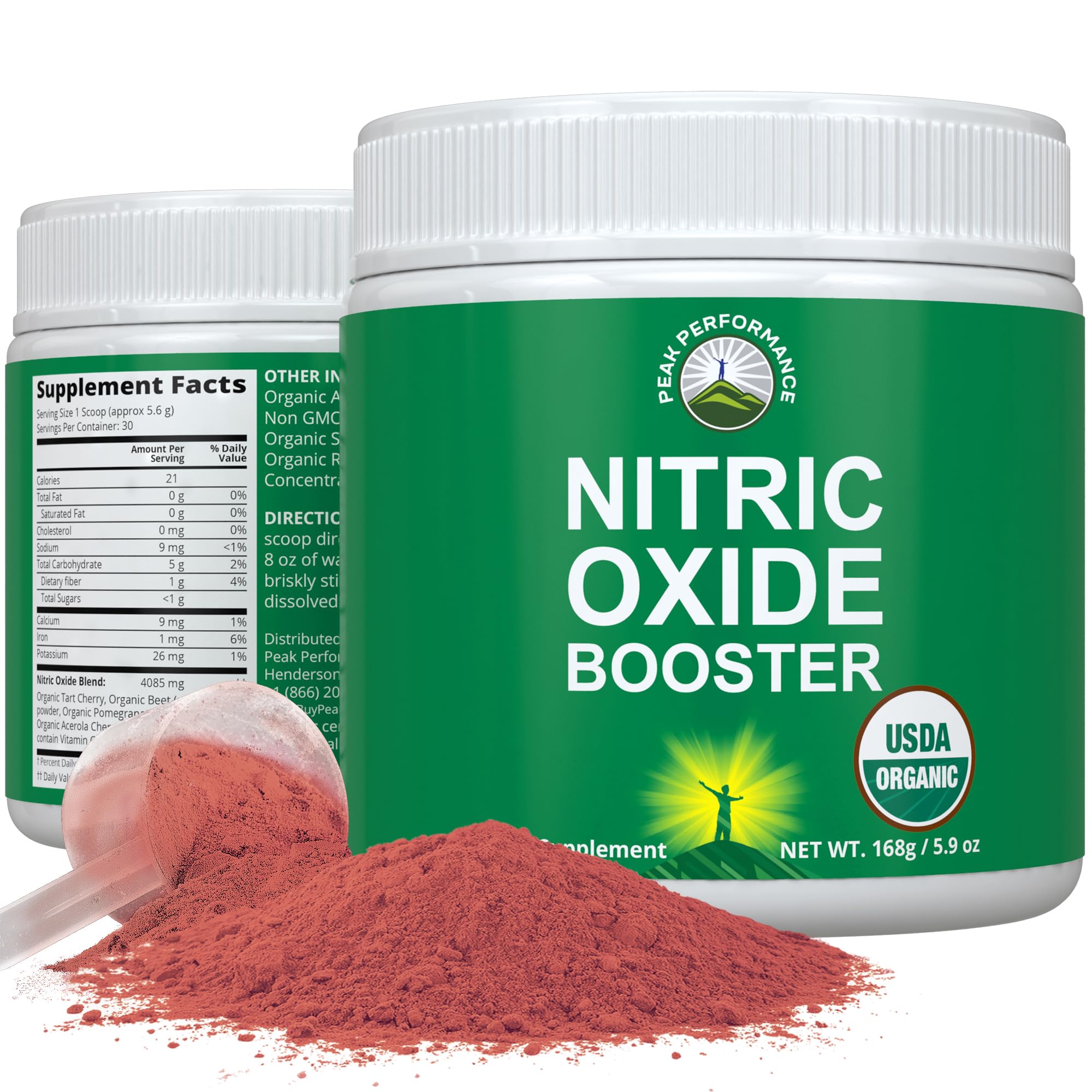 USDA Organic Plant Based Nitric Oxide Booster Powder Supplement for Men & Women. Caffeine Free Supplements 5 Top Organic Ingredients. Beet Root, Tart Cherry, Acerola Cherry, Pomegranate, Red Ginseng Peak Performance uk supplements