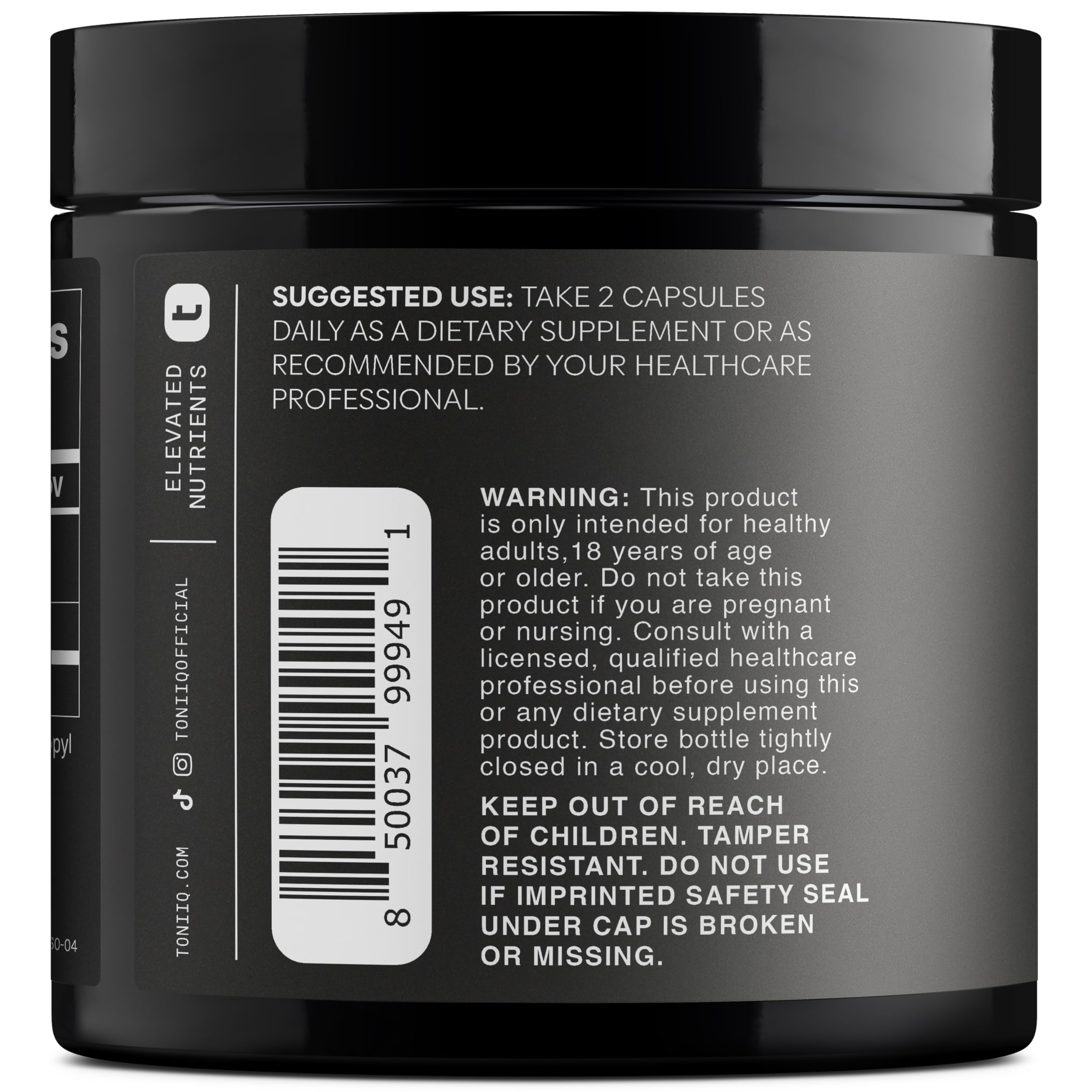 Toniiq Ultra High Purity Fisetin 500mg - 98%+ Higly Purified & Bioavailable Fisetin Supplement with MCT Oil for Absorption - Third-Party Tested Senolytic Supplements for Aging Support - 60 Capsules Toniiq uk supplements