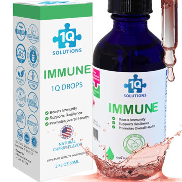 1Q Immune – Liquid Immune Support Supplement for Kids | Elderberry Extract, Turmeric & Acerola Cherry 1Q Solutions uk supplements