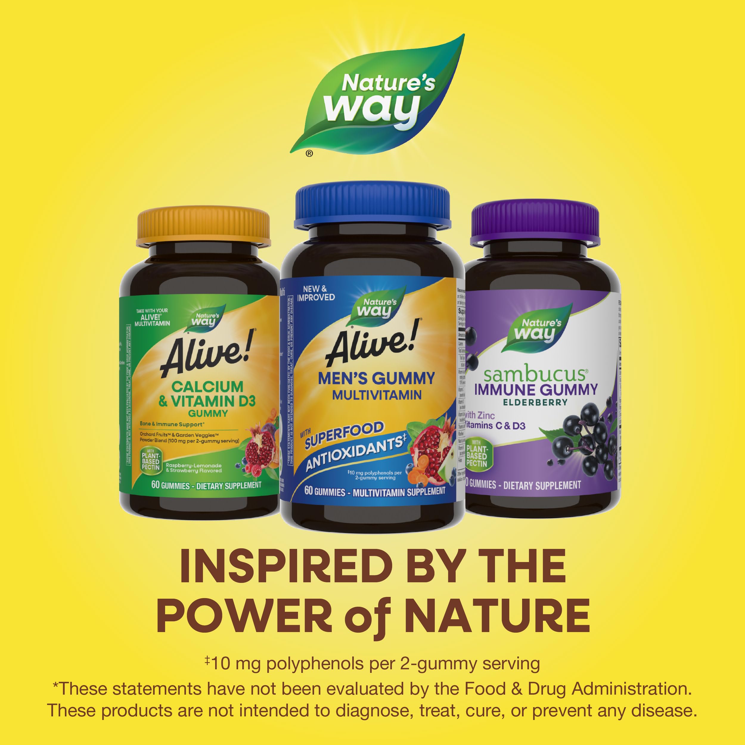 Nature's Way Alive! Men's Multivitamin Gummies, Supports Energy Metabolism*, Muscle Function*, Superfood Antioxidants(1) Nature's Way uk supplements