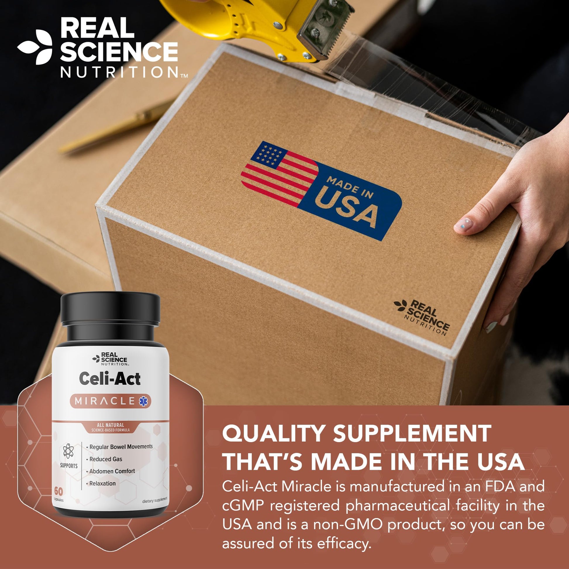 Real Science Nutrition Celi-Act Miracle is a Natural Supplement to Support Celiac Discomfort and Digestive Health Real Science Nutrition uk supplements