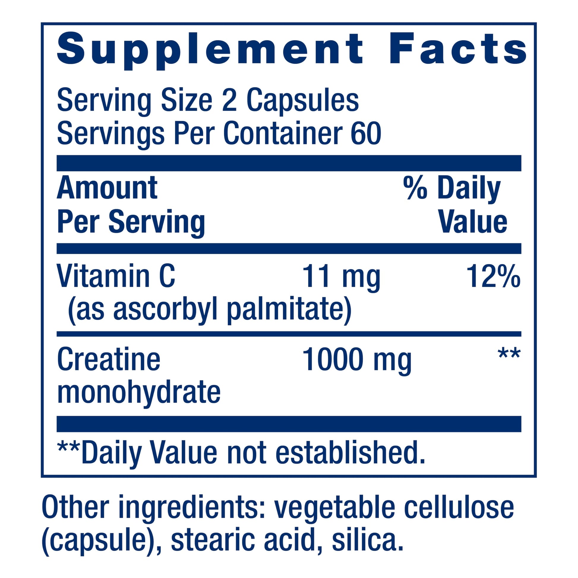 Life Extension Creatine Capsules – Creatine Monohydrate – Promotes Strength, Lean Muscle, Healthy Endurance – Non-GMO, Gluten-Free – 120 Capsules Life Extension uk supplements