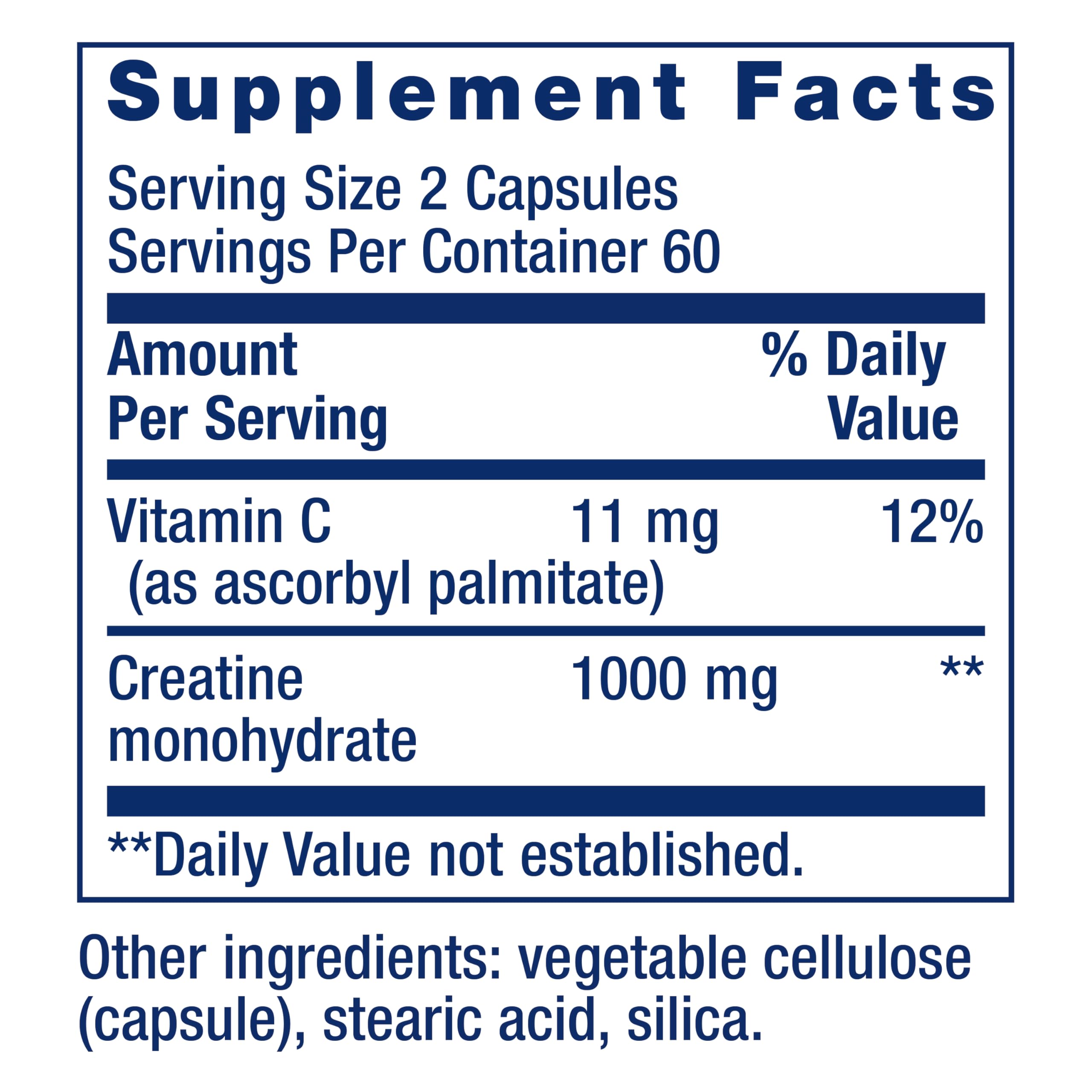 Life Extension Creatine Capsules – Creatine Monohydrate – Promotes Strength, Lean Muscle, Healthy Endurance – Non-GMO, Gluten-Free – 120 Capsules Life Extension uk supplements