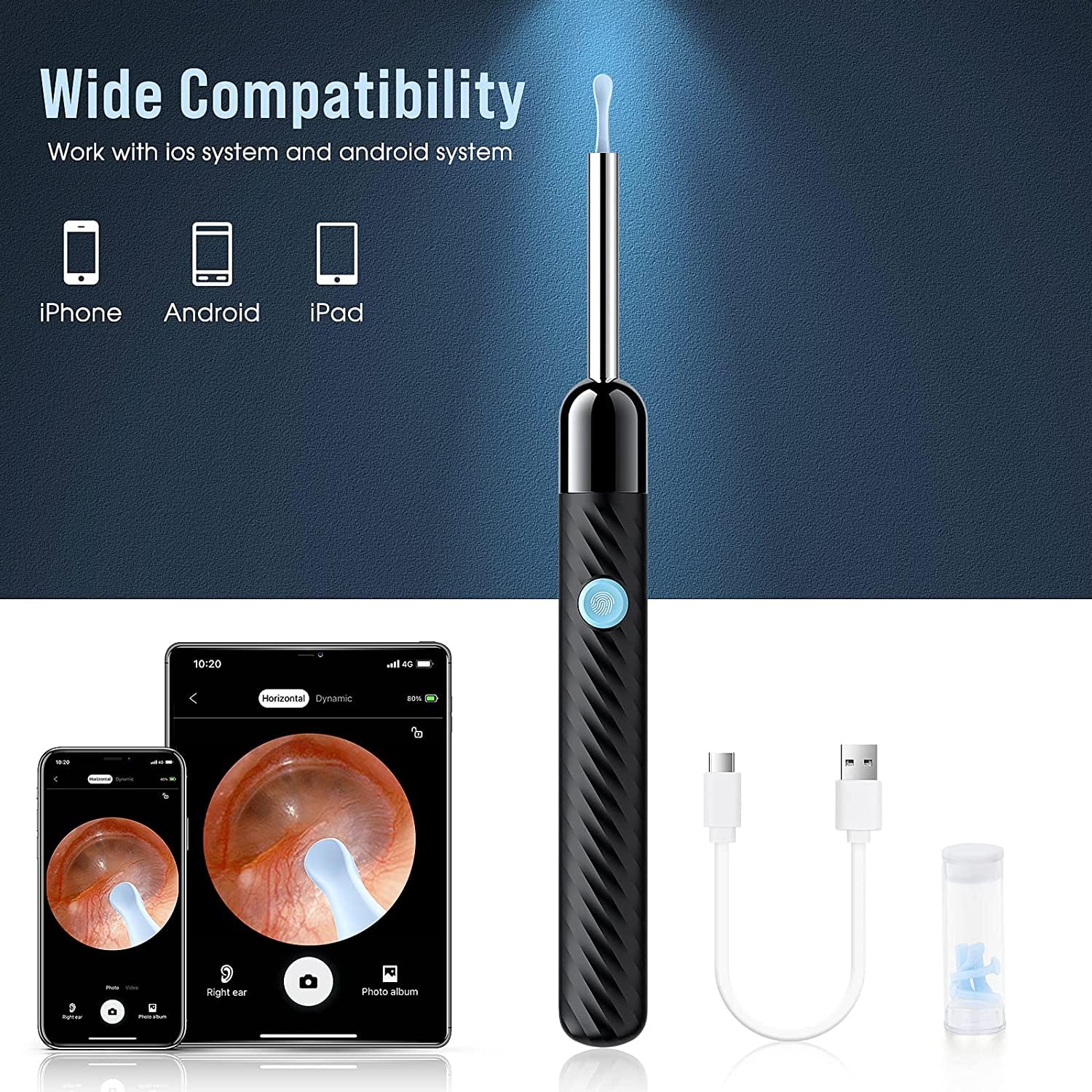 Ear Wax Removal - Earwax Remover Tool with 8 Pcs Ear Set - Ear Cleaner LEIPUT uk supplements