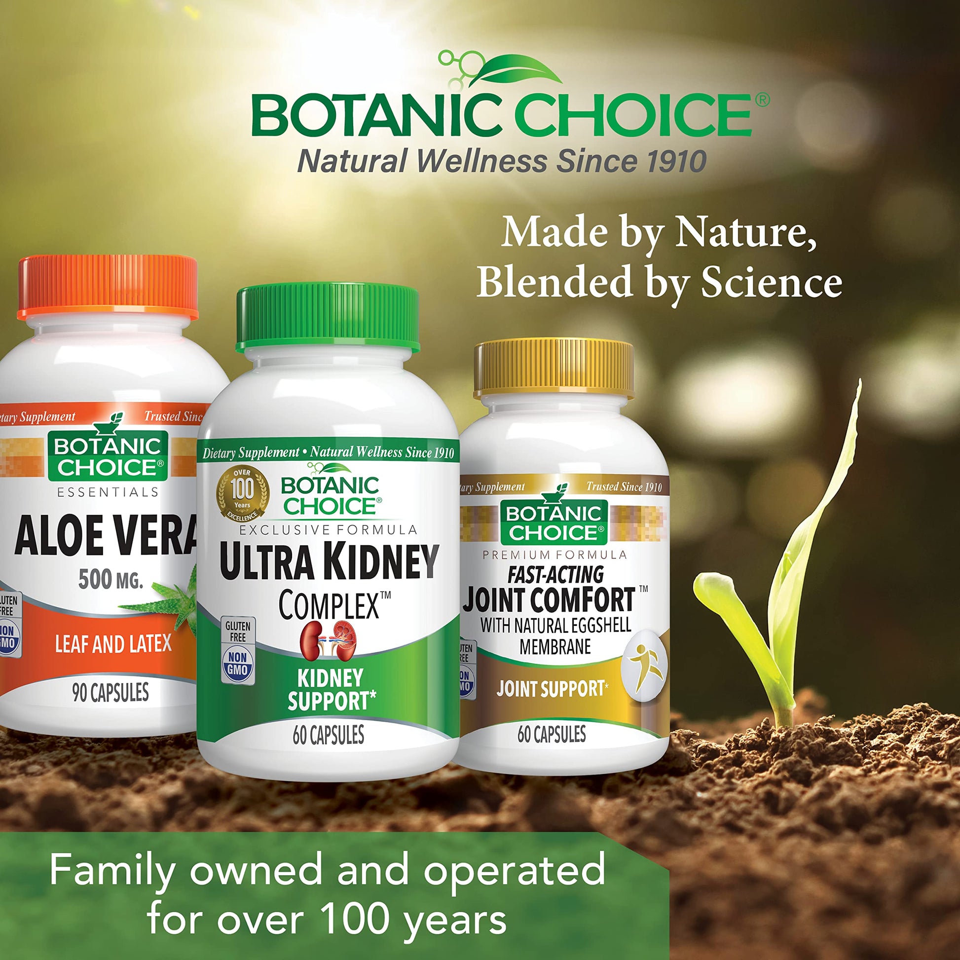 Botanic Choice Ultra Kidney Complex - Optimal Kidney Support with Milk Thistle, Green Tea & More- 60 Capsules Botanic Choice uk supplements