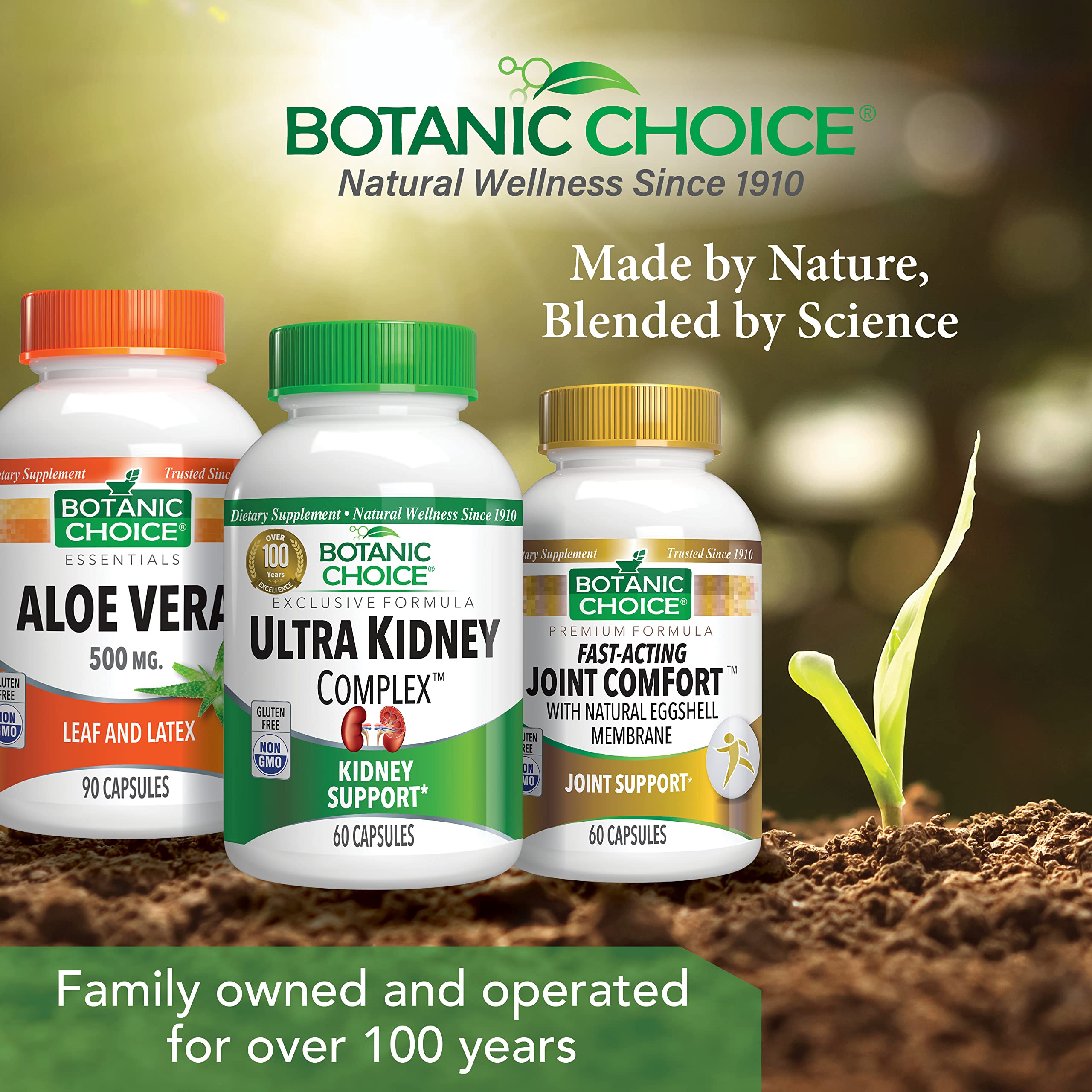Botanic Choice Ultra Kidney Complex - Optimal Kidney Support with Milk Thistle, Green Tea & More- 60 Capsules Botanic Choice uk supplements